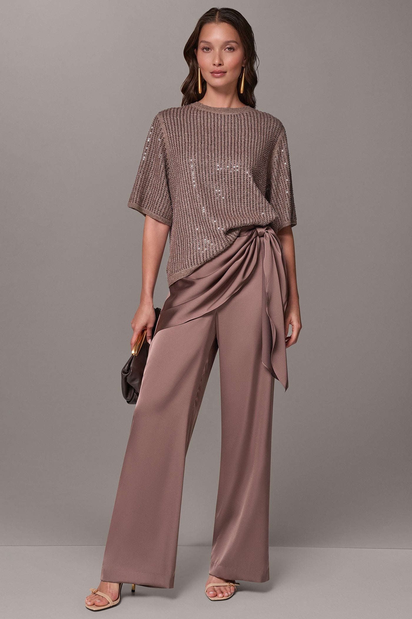 HIGH-RISE OVERLAY WIDE LEG PANT VIEW 7