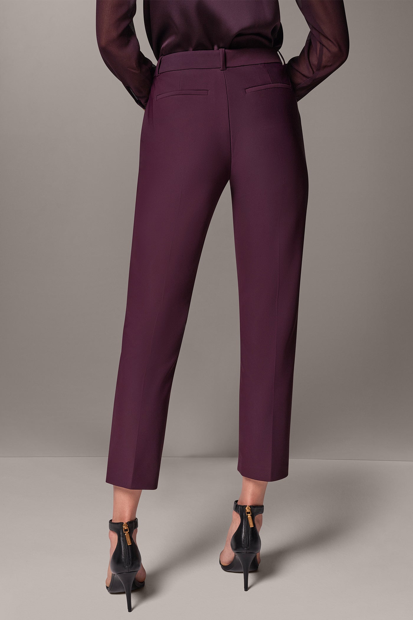HIGH-RISE STRAIGHT-LEG ANKLE PANT VIEW 3