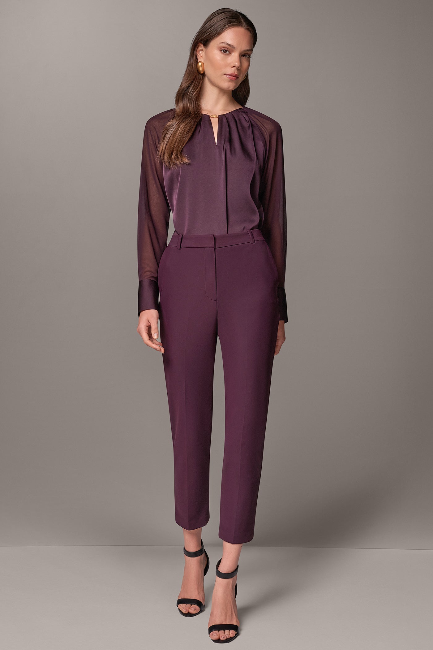 HIGH-RISE STRAIGHT-LEG ANKLE PANT VIEW 7