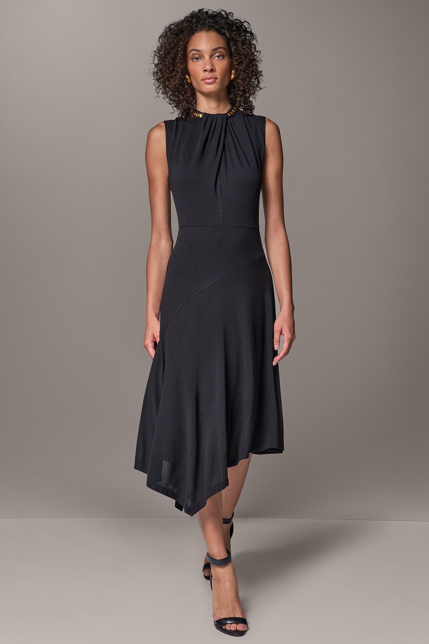 ASYMMETRIC STUD MIDI DRESS VIEW 8 | Essential Dresses
