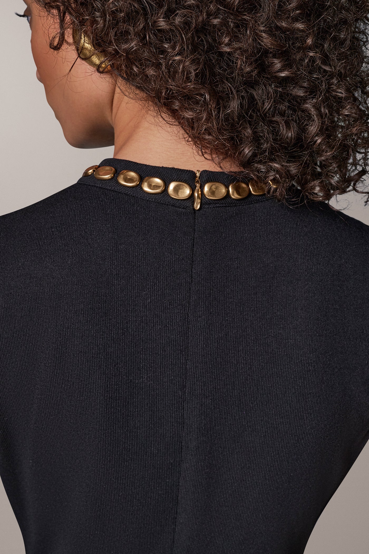 ASYMMETRIC STUD MIDI DRESS VIEW 6 | Essential Dresses
