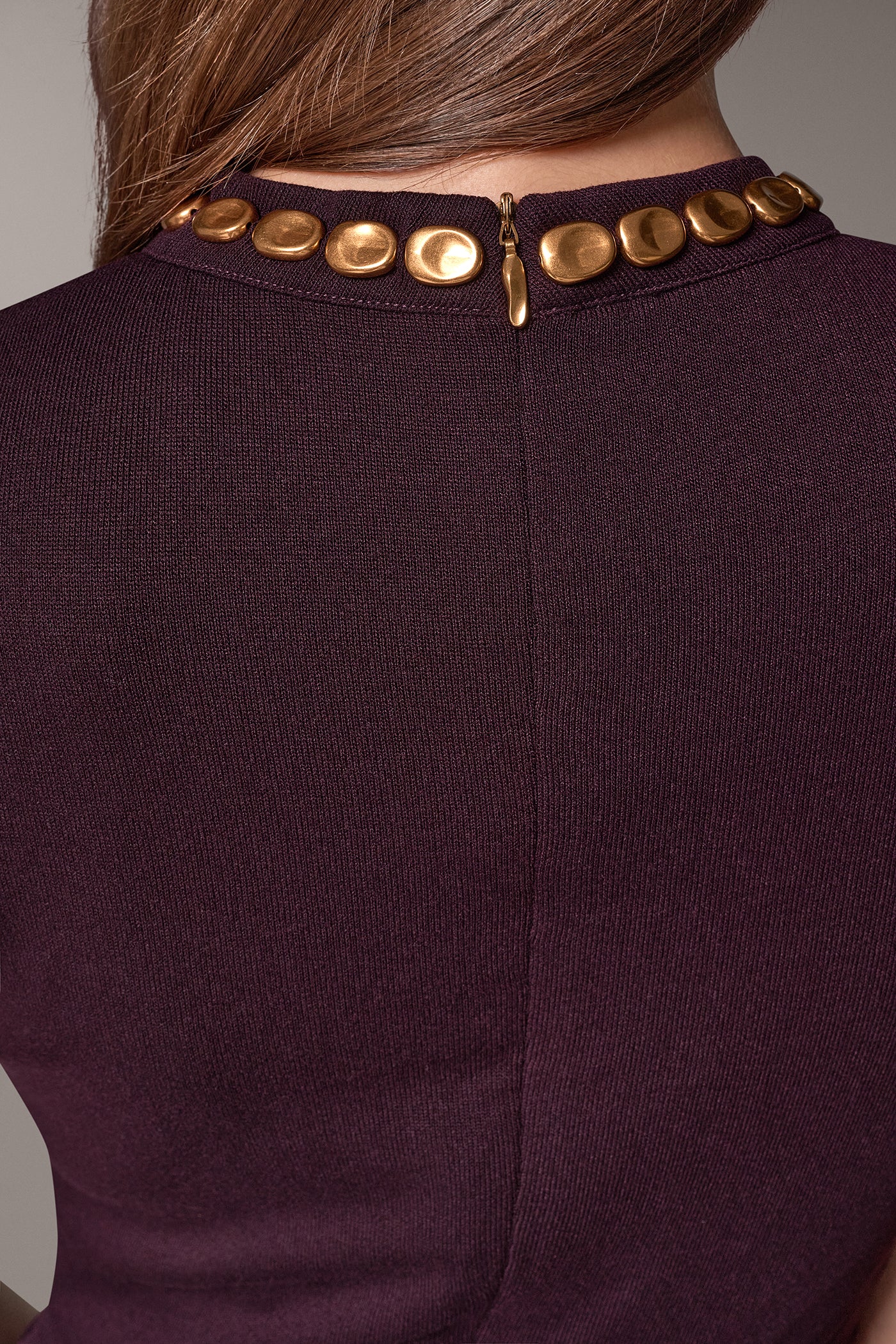 ASYMMETRIC STUD MIDI DRESS VIEW 6