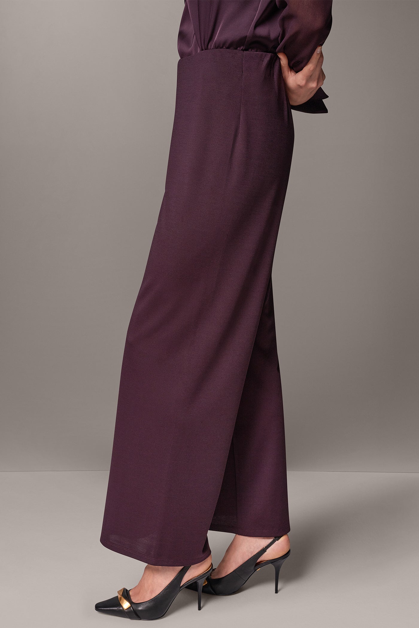 HIGH RISE WIDE LEG PULL-ON PANT VIEW 3