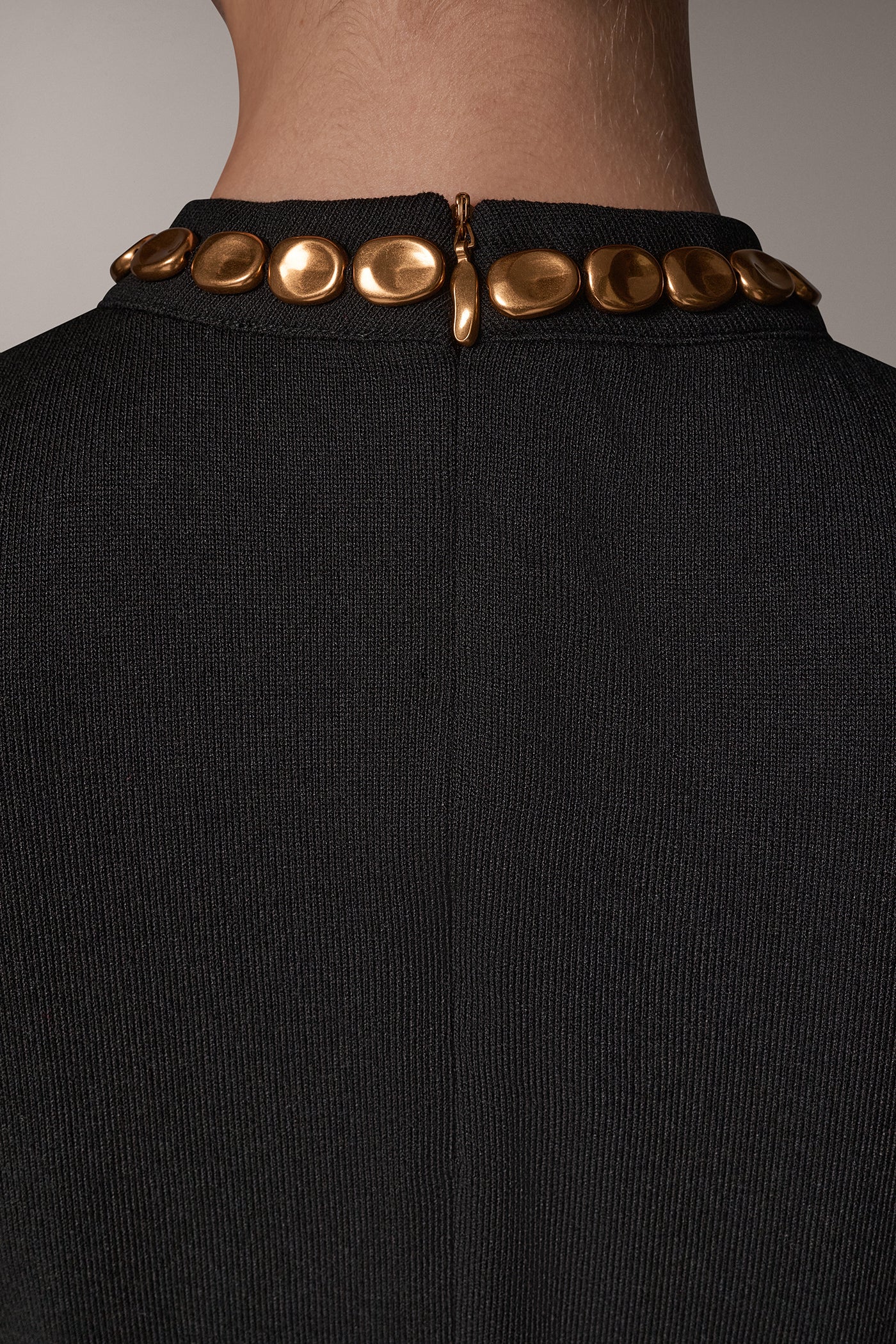 GOLD BEAD CROSS-FRONT BLOUSE VIEW 6