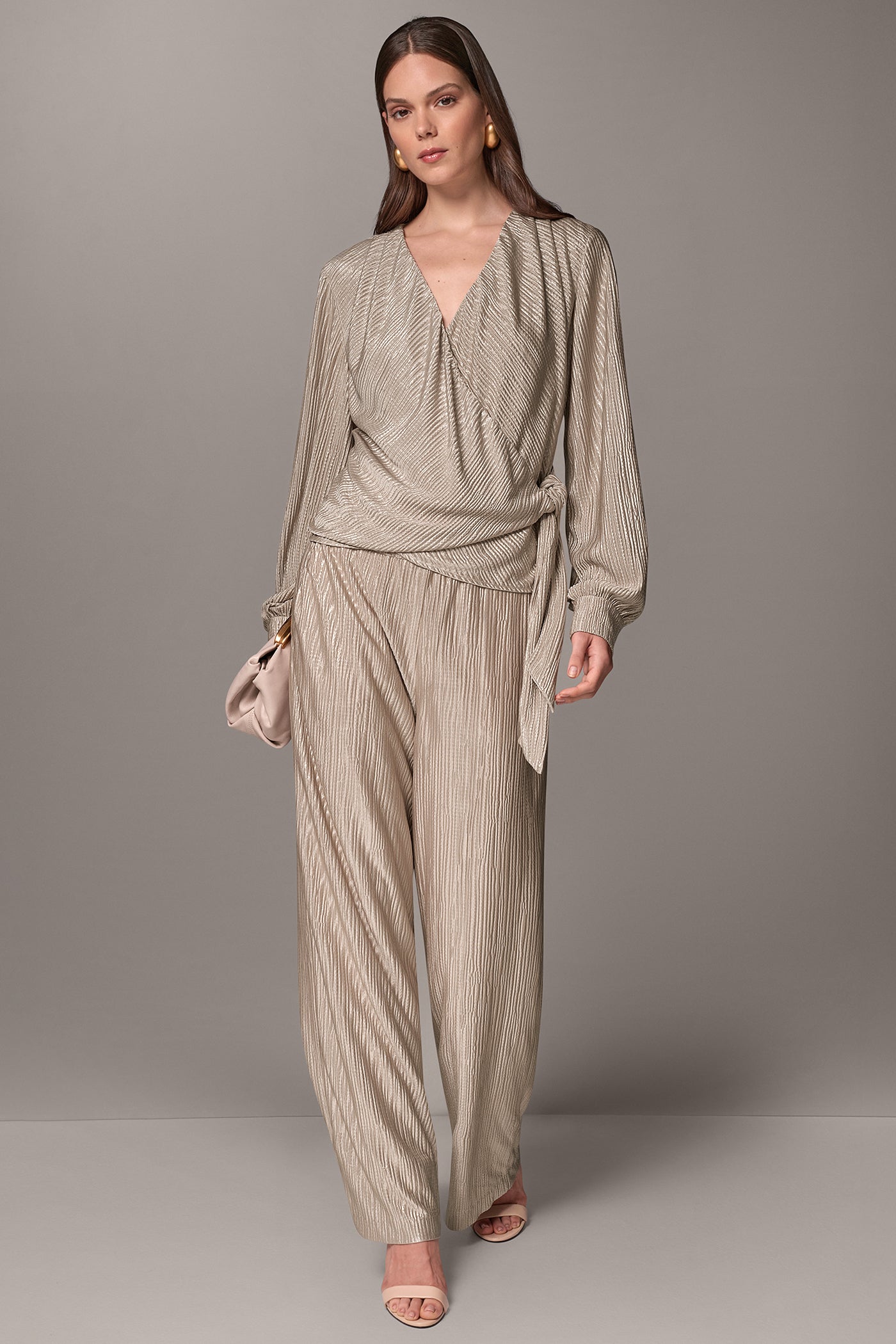 METALLIC WRAP-EFFECT TOP VIEW 5