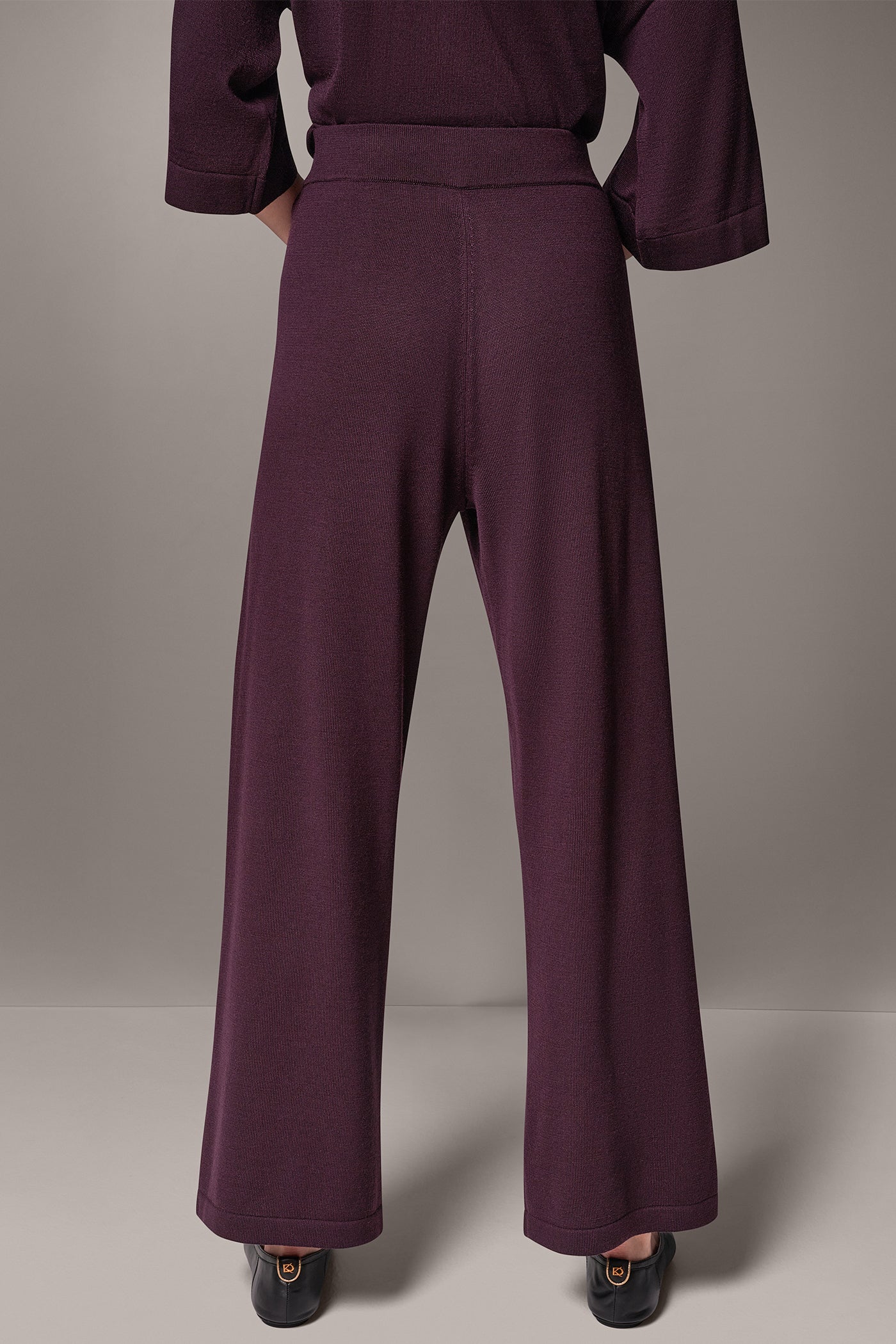 WOOL WIDE-LEG SWEATER PANT VIEW 3