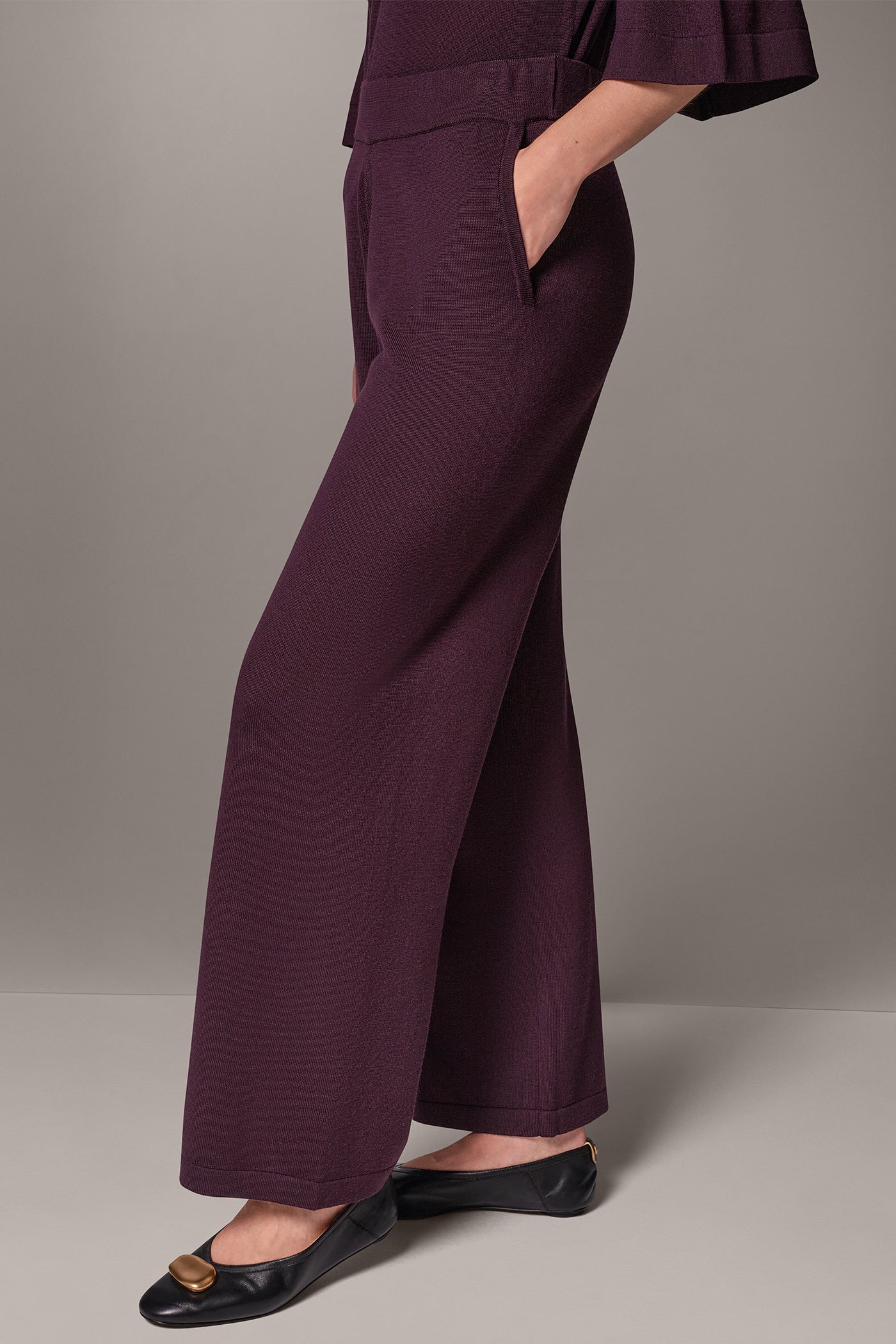 WOOL WIDE-LEG SWEATER PANT (alternate view)