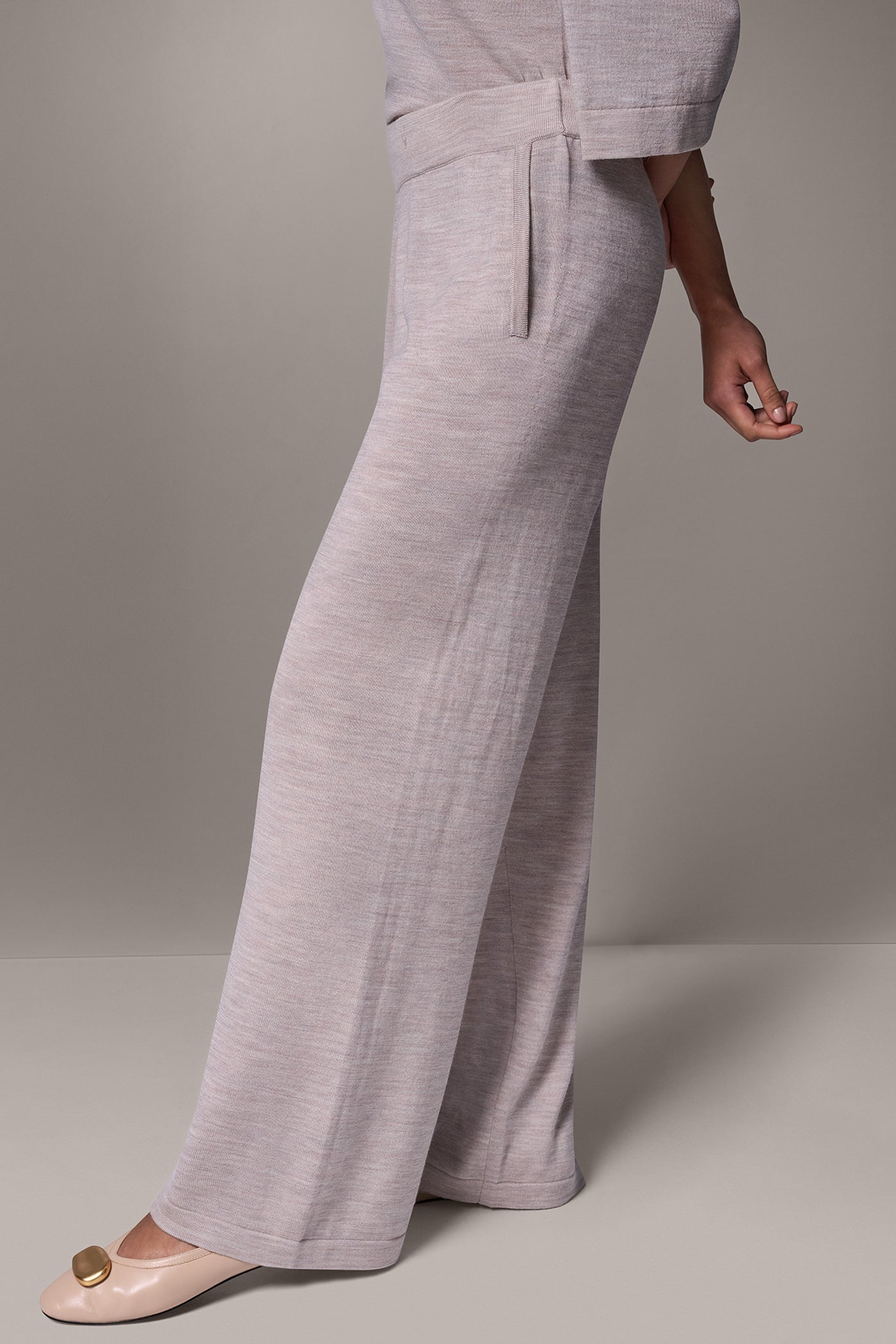 WOOL WIDE-LEG SWEATER PANT (alternate view)