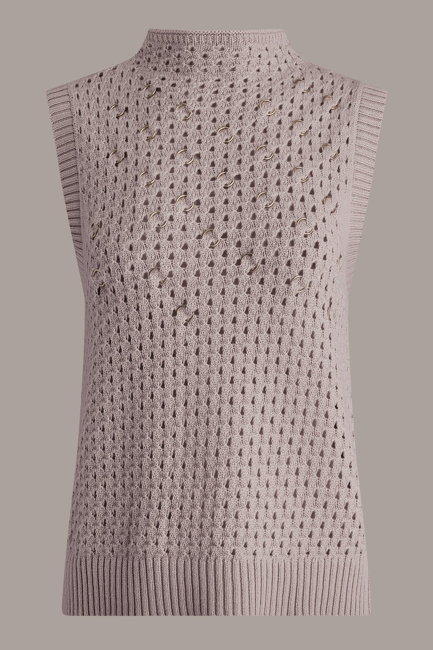 GOLD RING OPEN-STITCH SWEATER VIEW 7