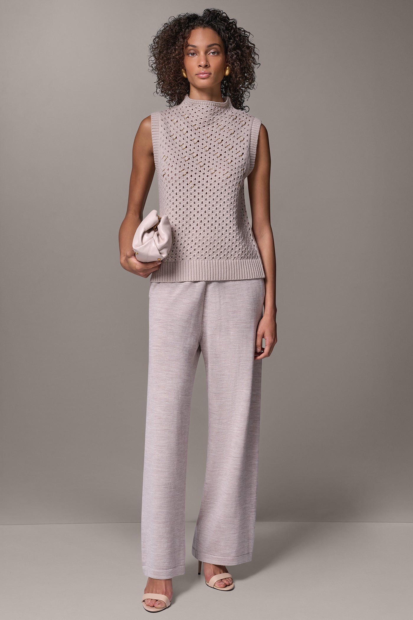 GOLD RING OPEN-STITCH SWEATER VIEW 6