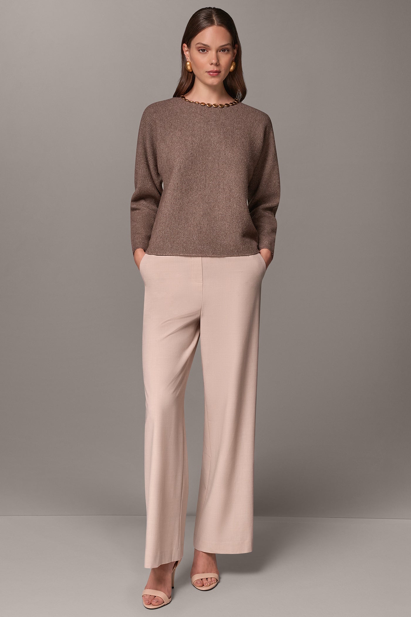 GOLD BEAD SHAKER STITCH SWEATER VIEW 9