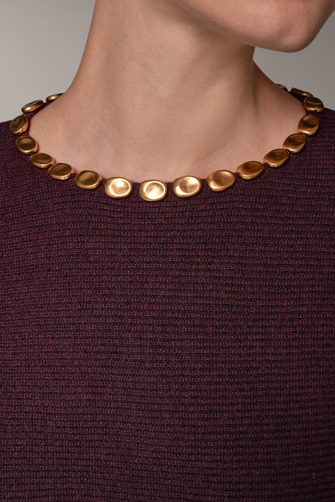 GOLD BEAD SHAKER STITCH SWEATER VIEW 6