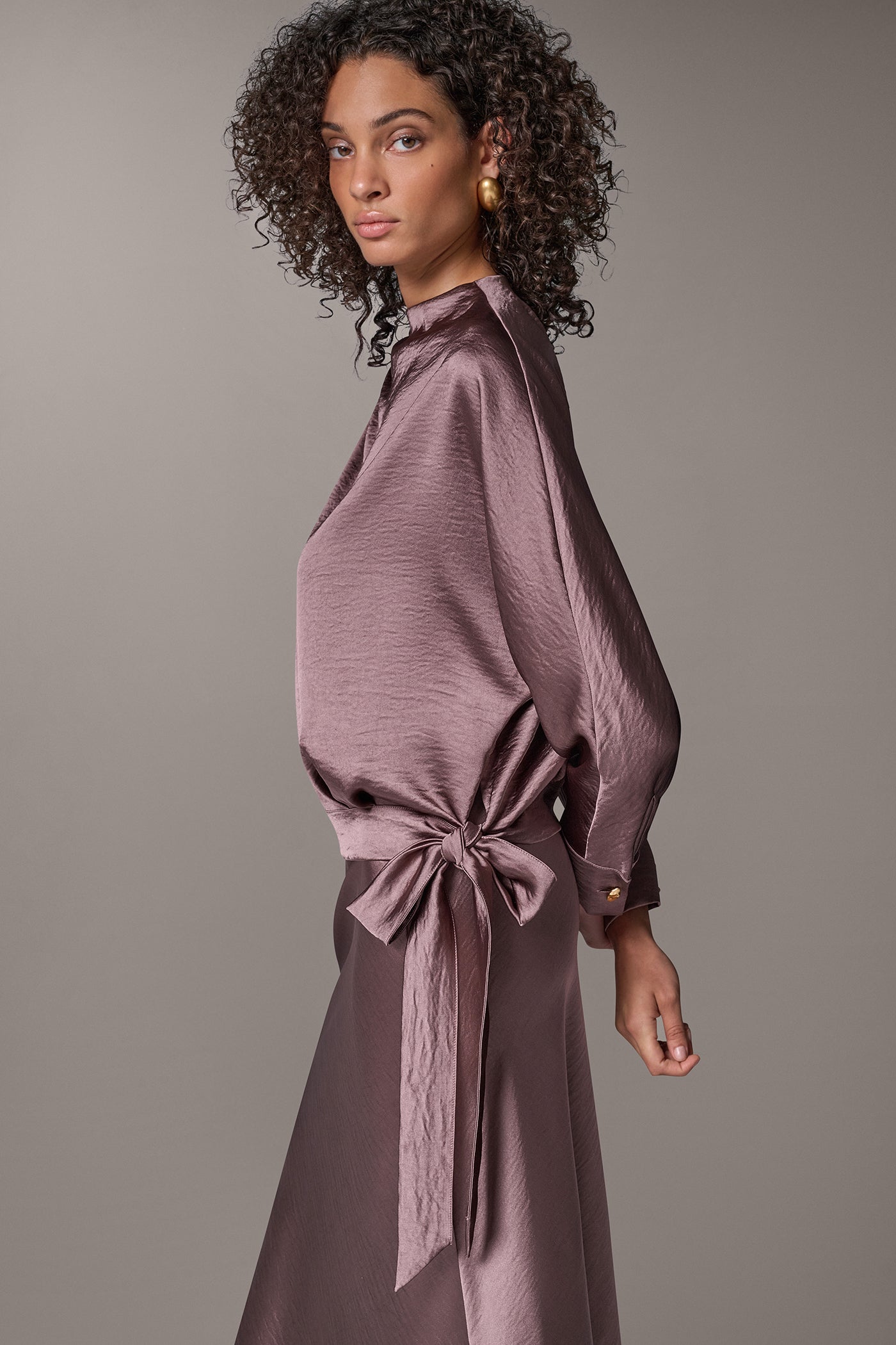 SATIN DRAPE TOP VIEW 4