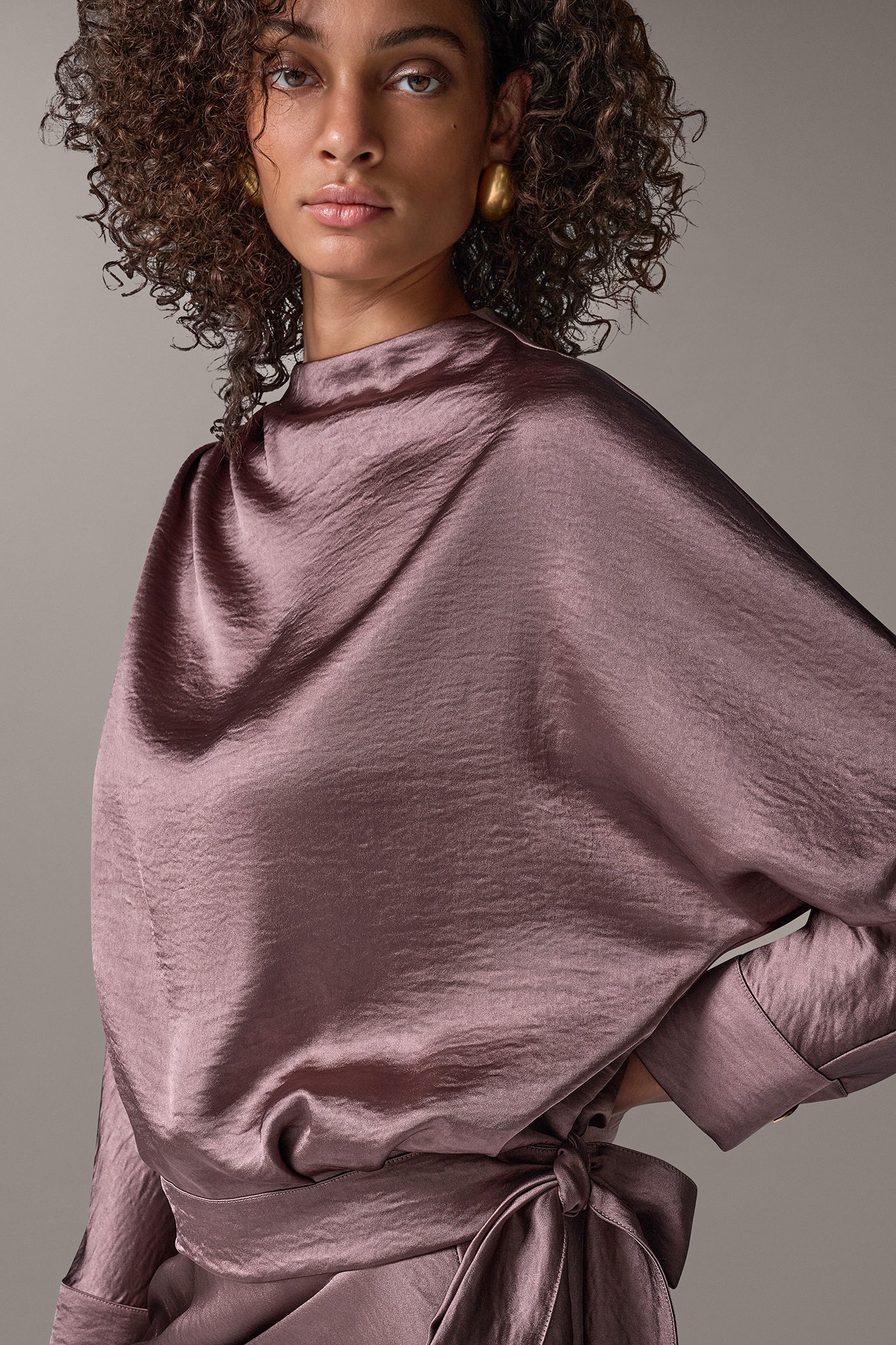 SATIN DRAPE TOP VIEW 2