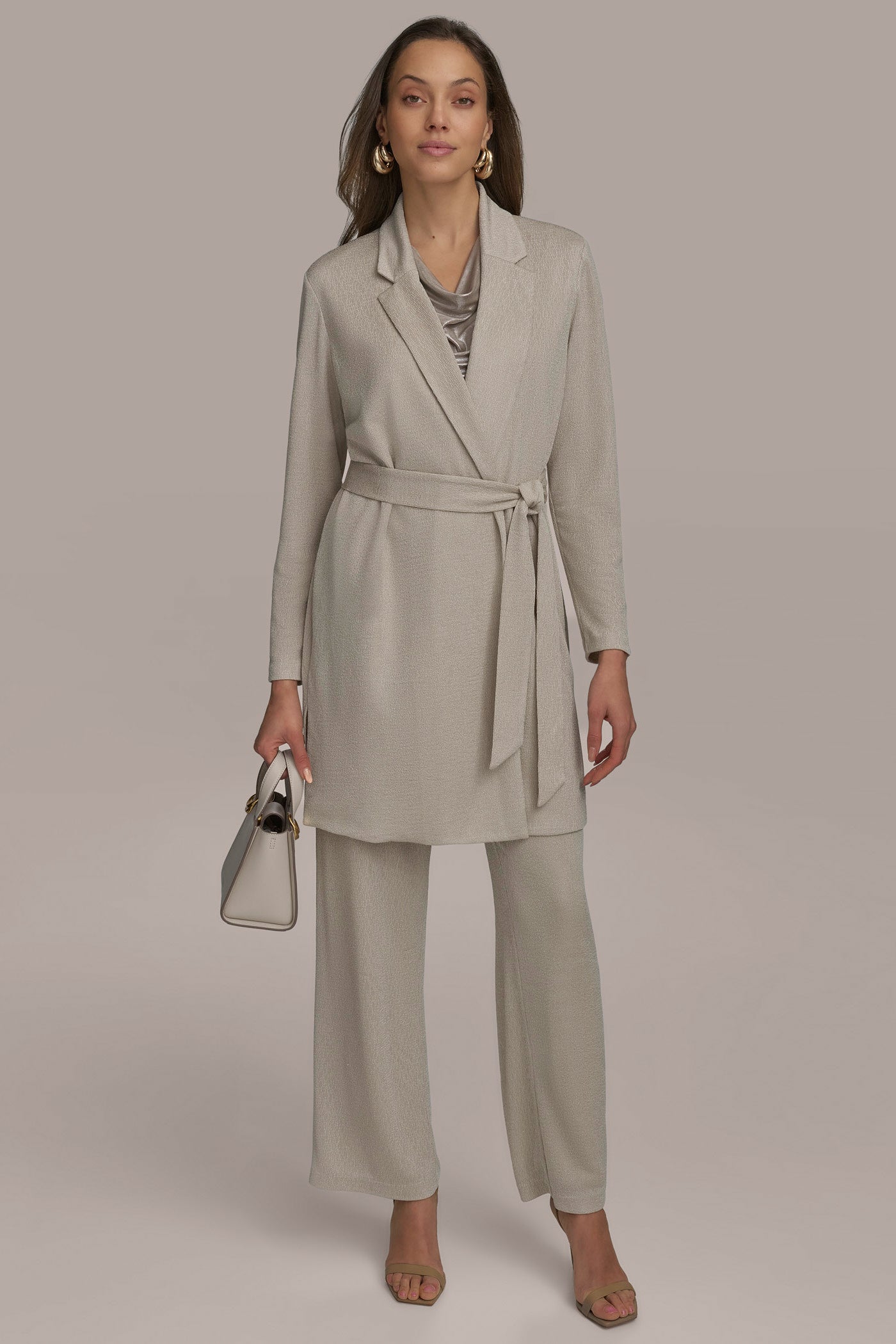 BELTED KNIT JACKET VIEW 4 | Matching Sets