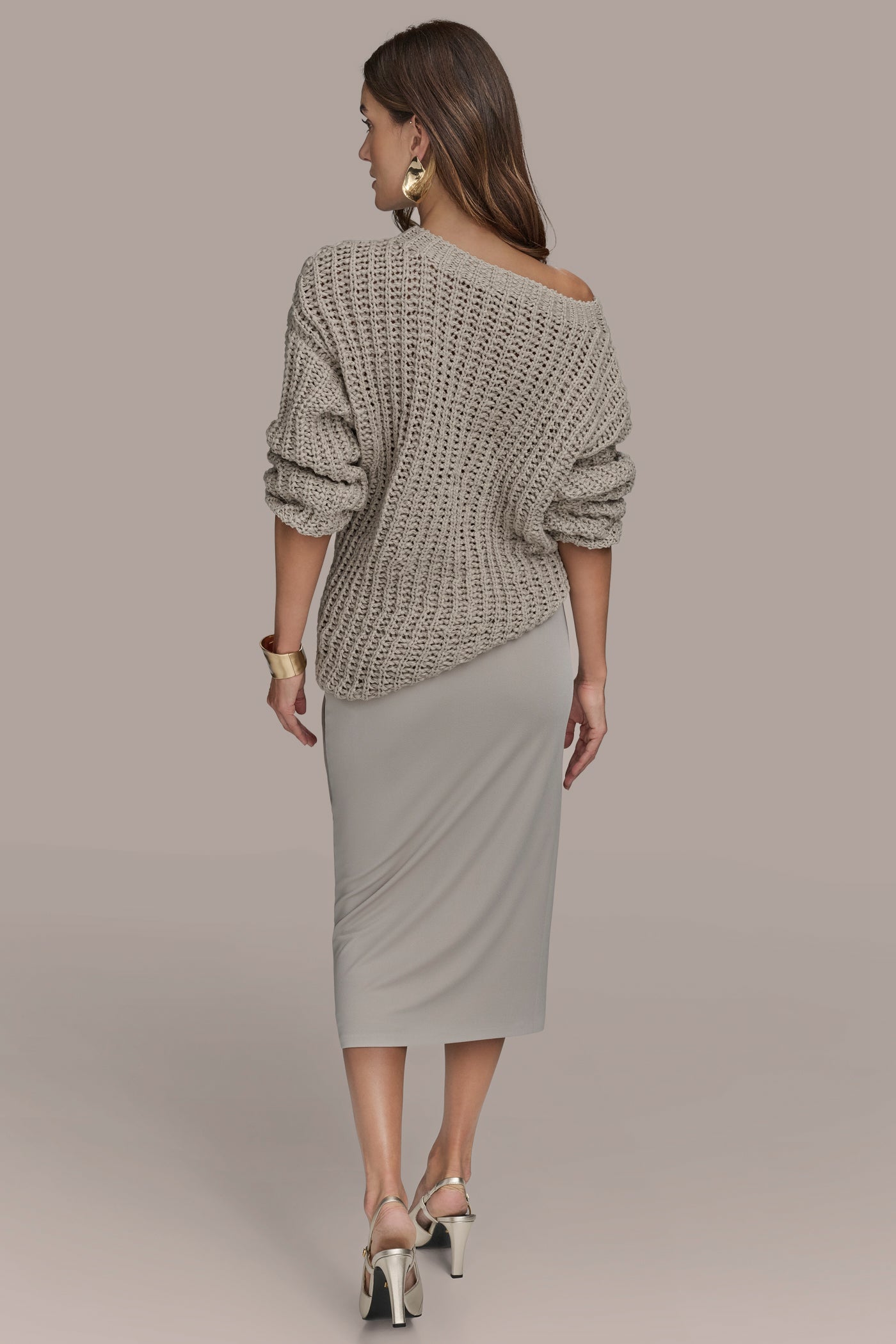 LONG SLEEVE OPEN STITCH DOLMAN | View 2 | New clothing