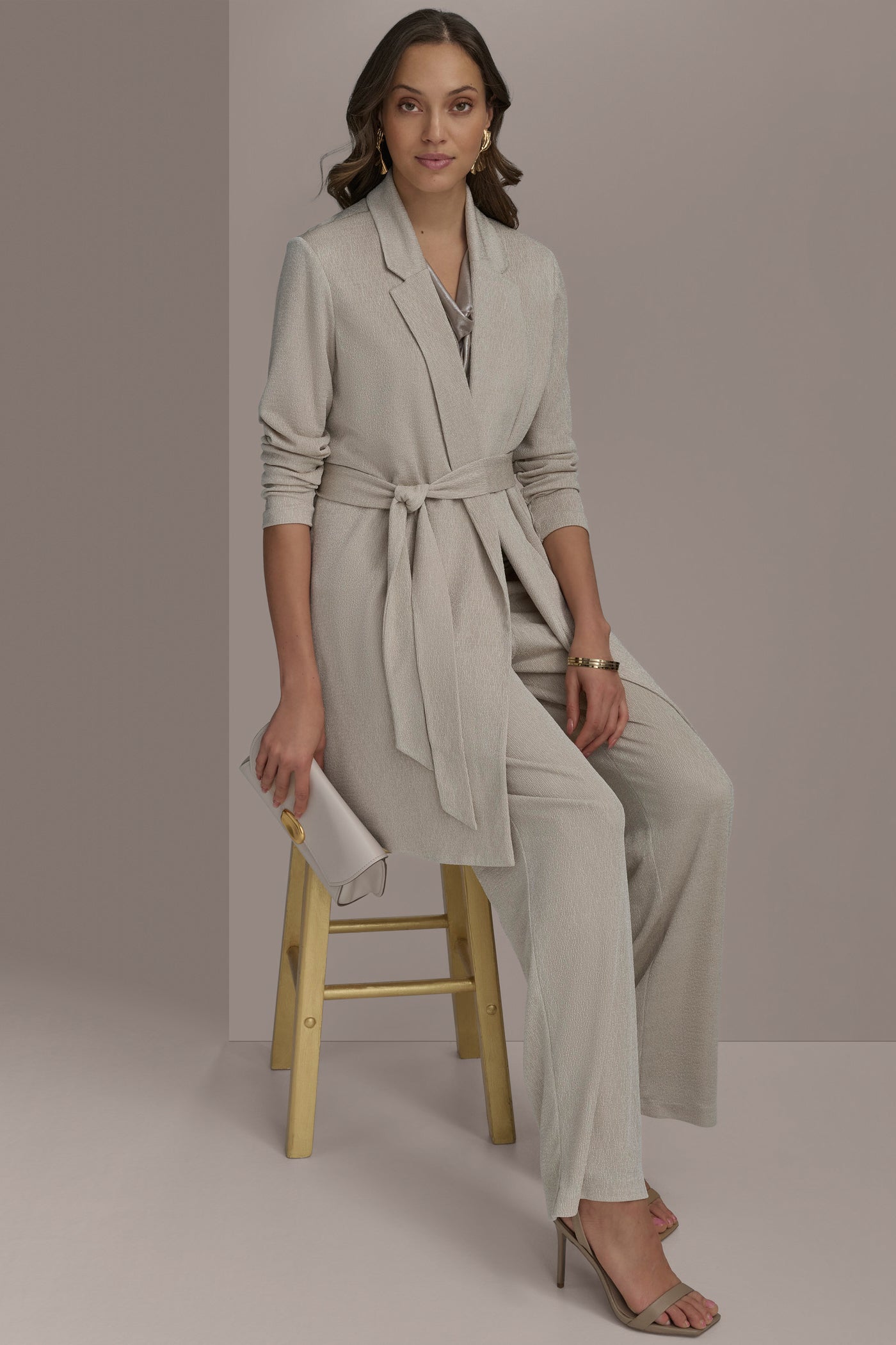 BELTED KNIT JACKET VIEW 5 | Matching Sets