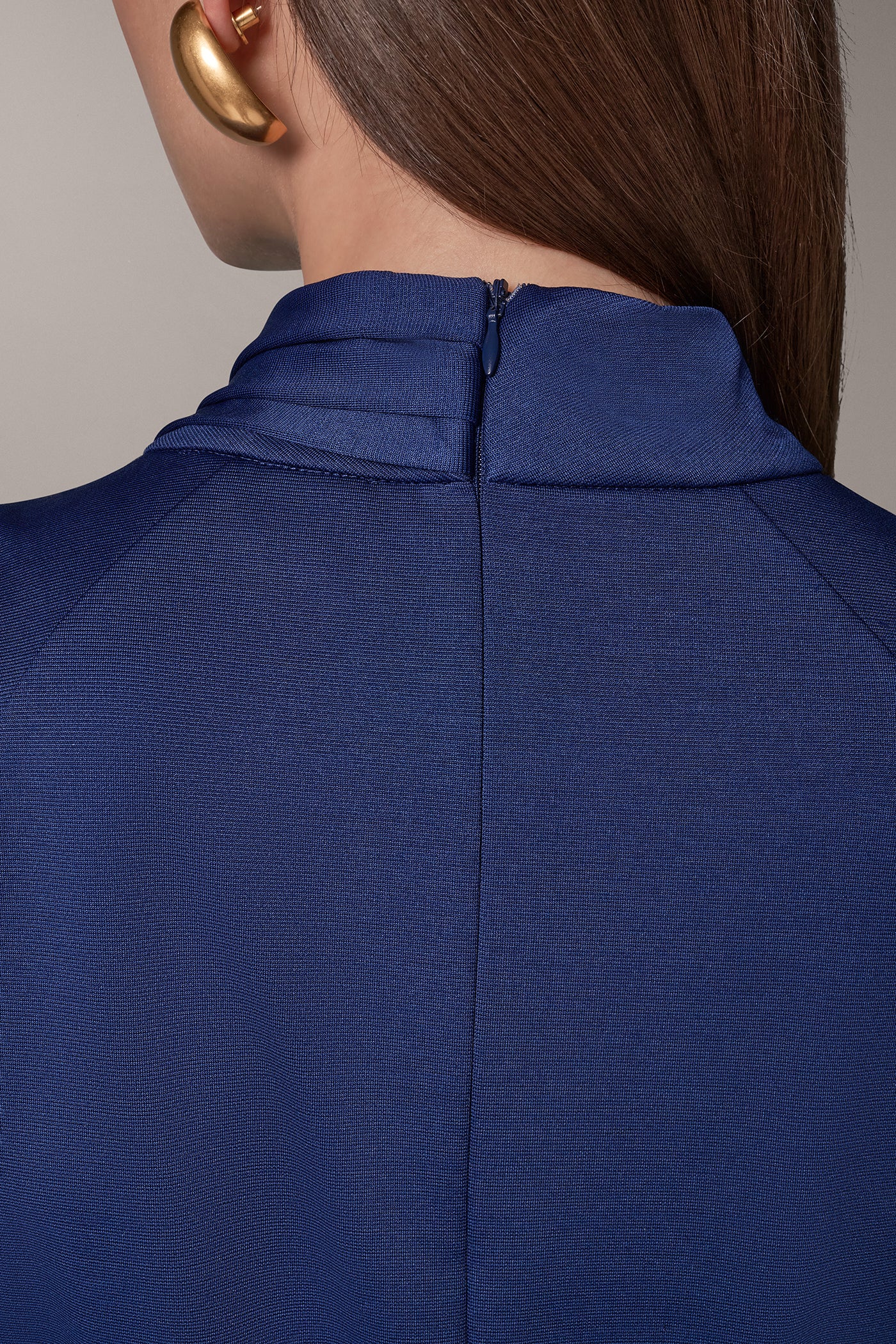 ASYMMETRIC CROSS-FRONT MIDI DRESS VIEW 7