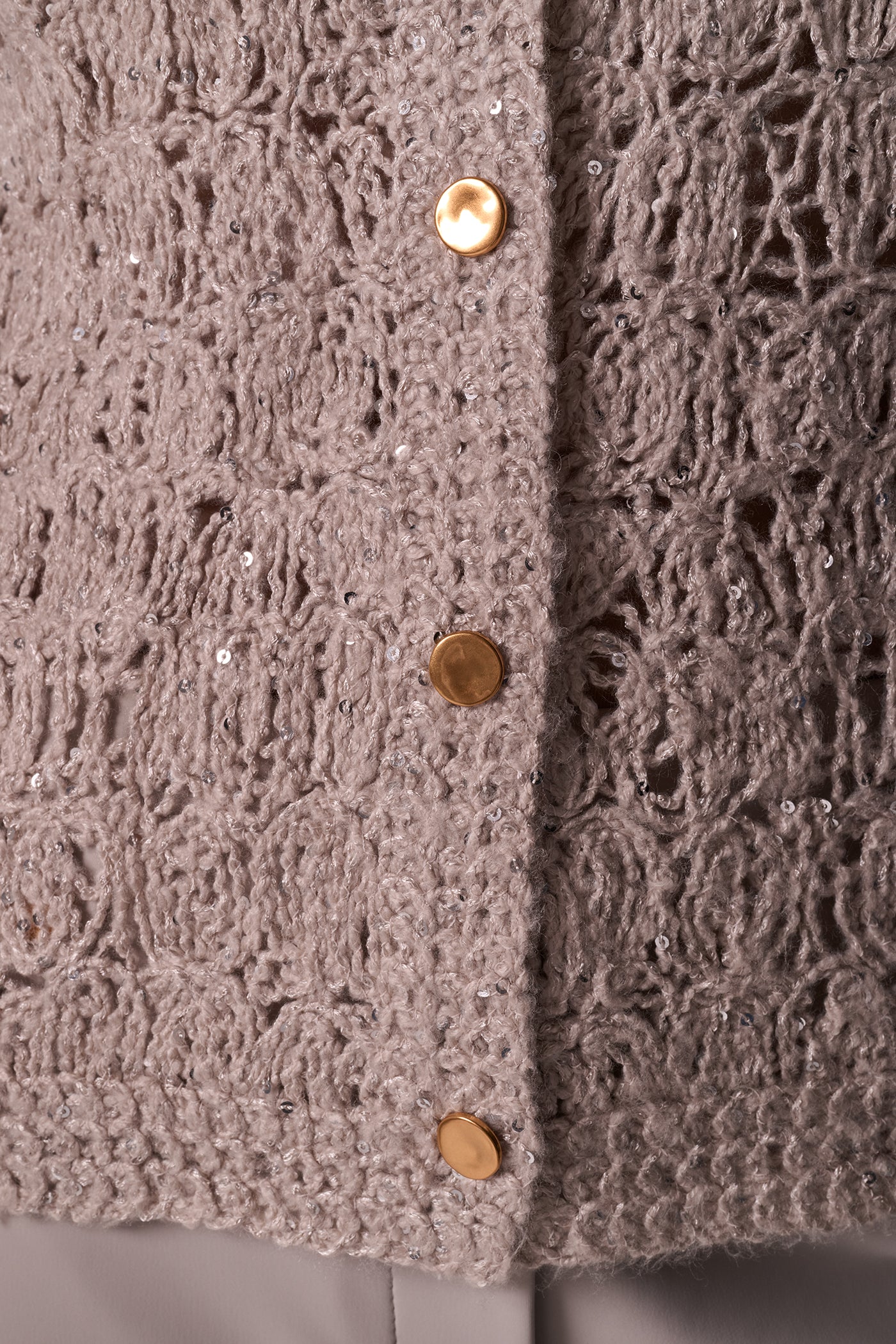 SEQUIN CREW NECK CARDIGAN VIEW 5
