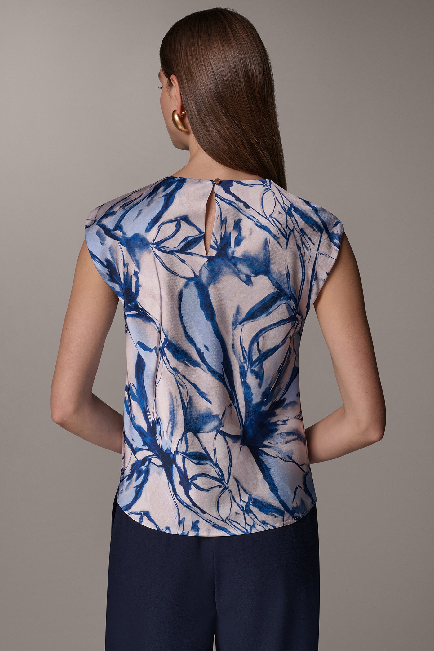 PRINTED TWIST-NECK TOP VIEW 3 | New clothing