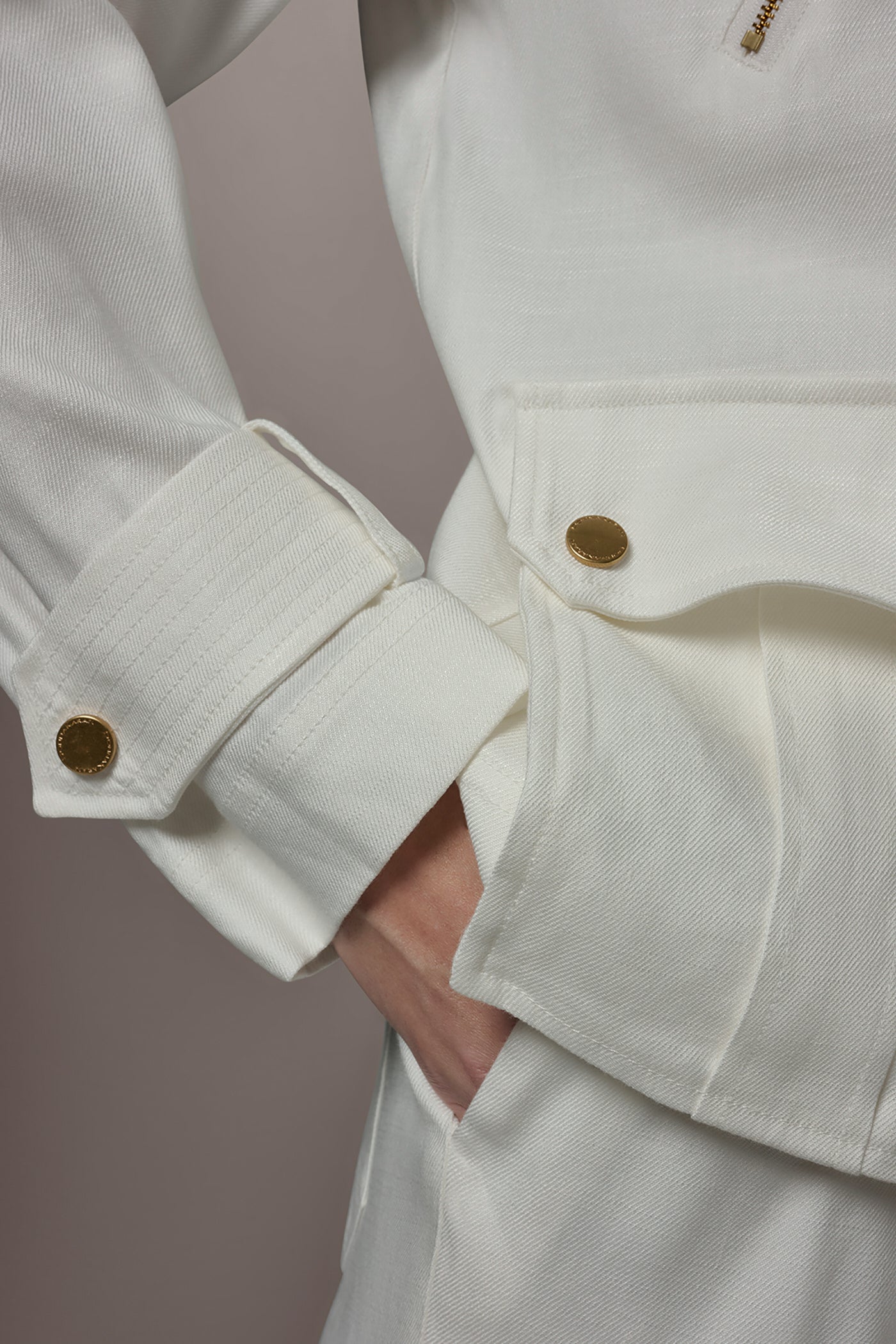 LINEN-BLEND UTILITY JACKET VIEW 5 | New clothing