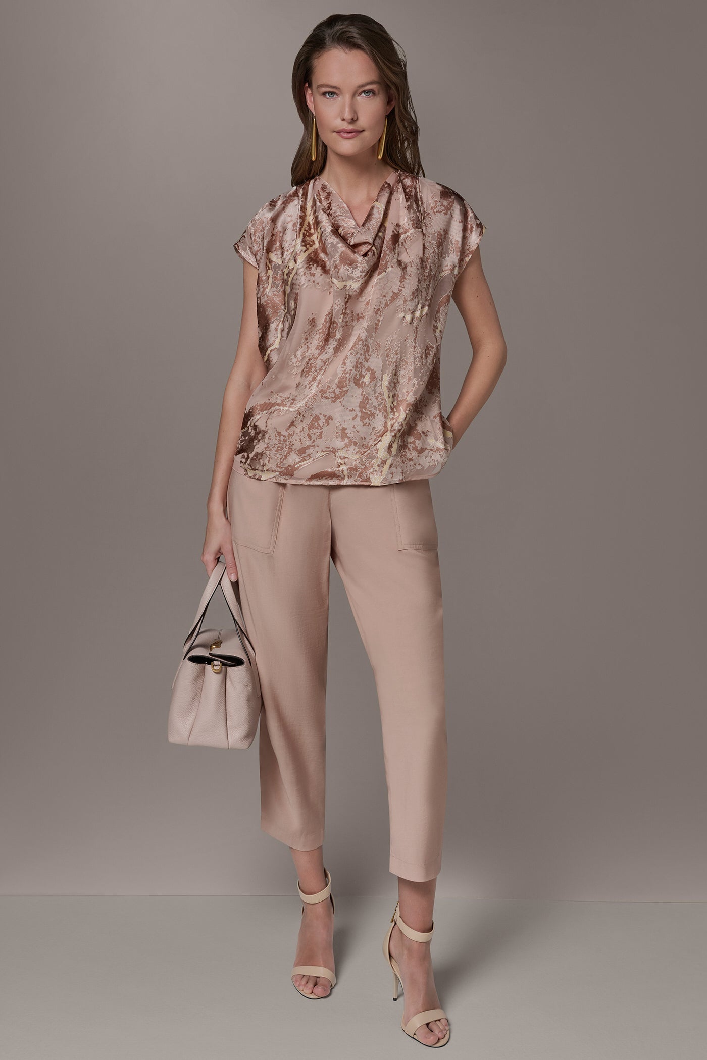 METALLIC BURNOUT BLOUSE VIEW 7