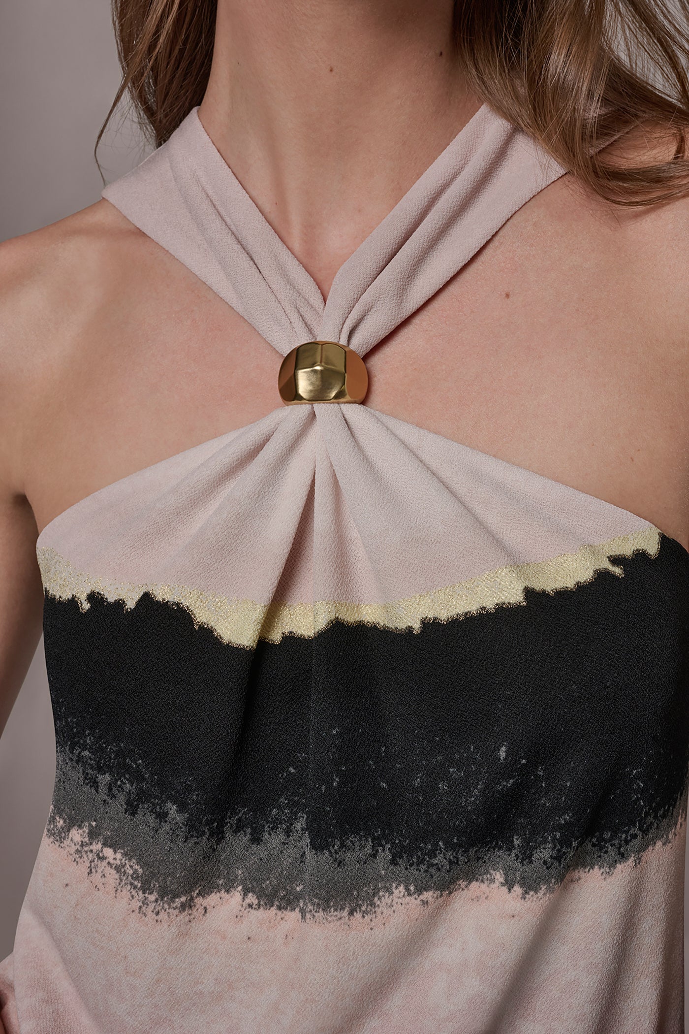 PRINTED HALTER TOP VIEW 5 | New clothing