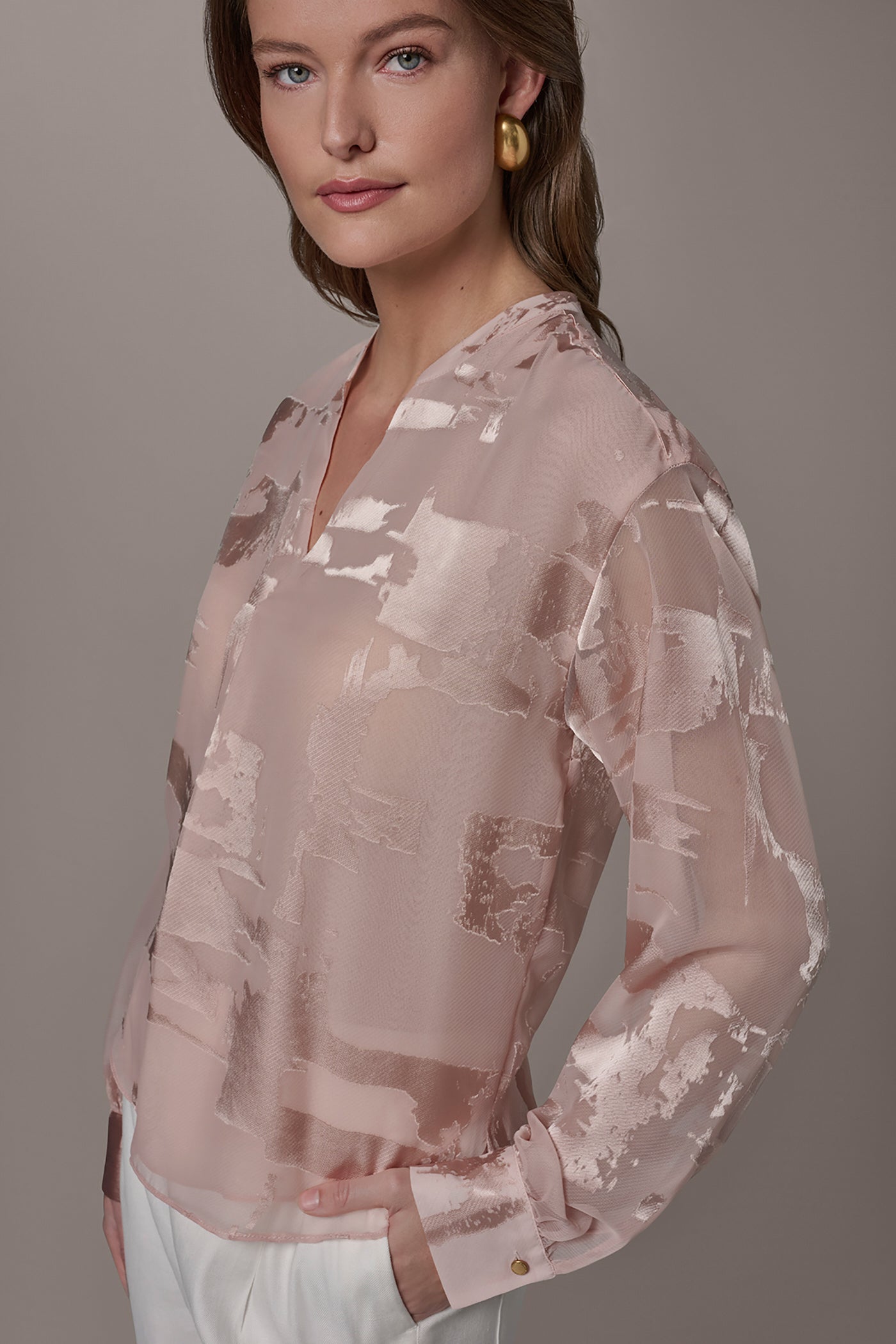 ABSTRACT BURNOUT BLOUSE VIEW 4