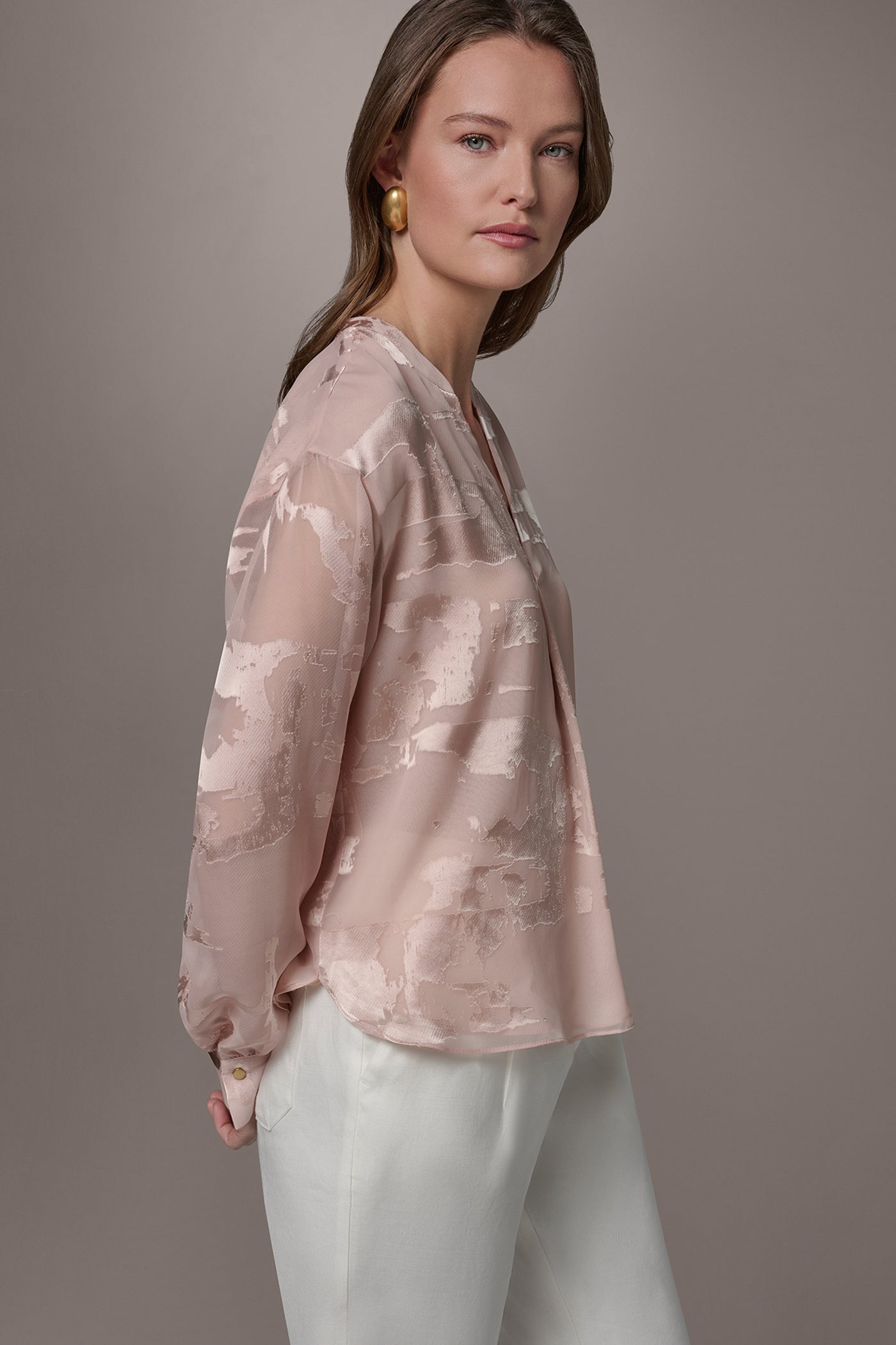 ABSTRACT BURNOUT BLOUSE VIEW 3