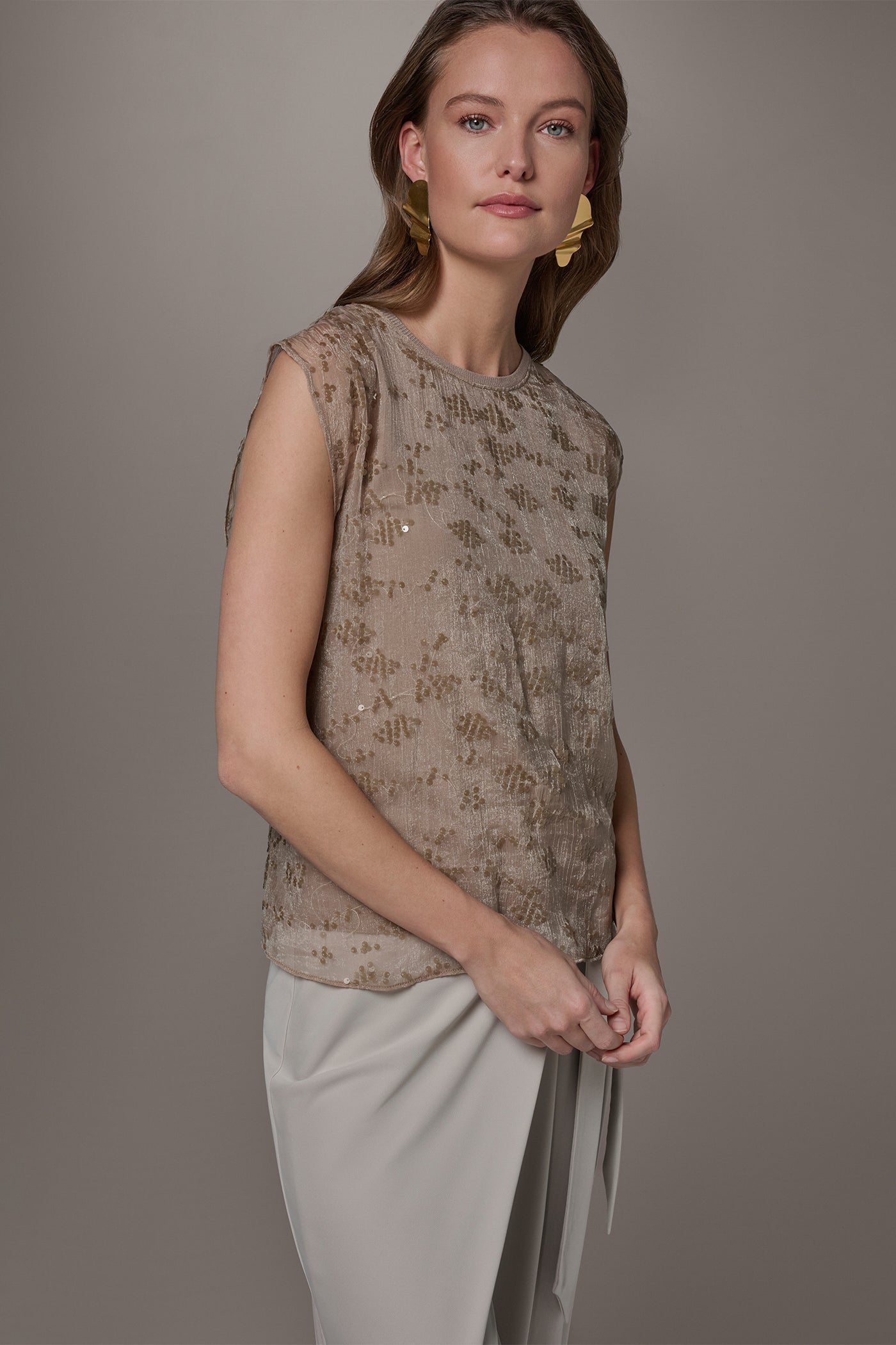 LAYERED SEQUIN SWEATER VIEW 3 | New clothing