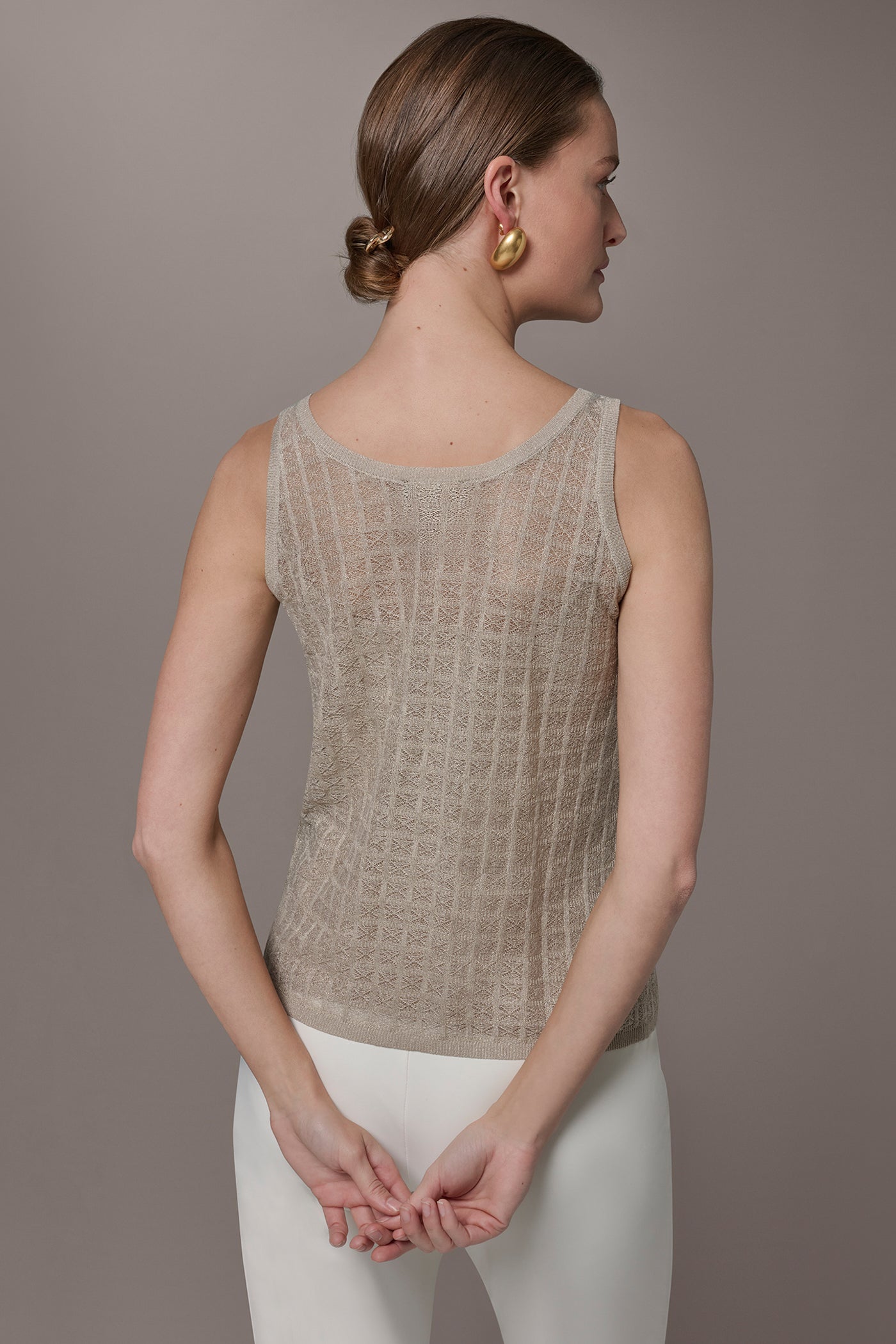 GRID STITCH SHELL | View 2 | Adriana Edit