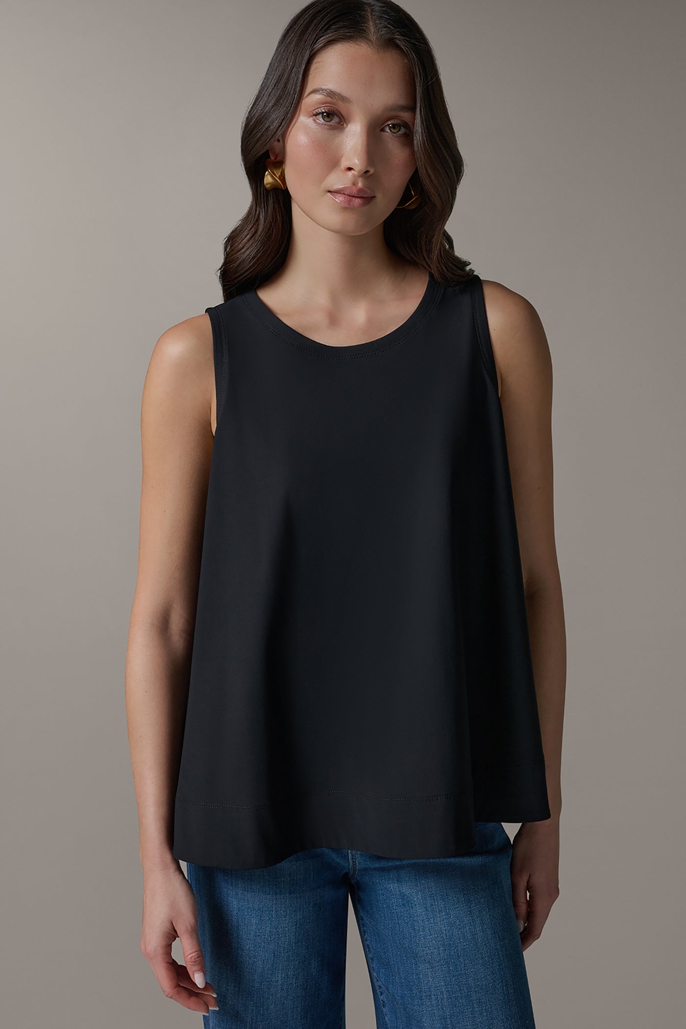SLEEVELESS SWING TOP VIEW 1