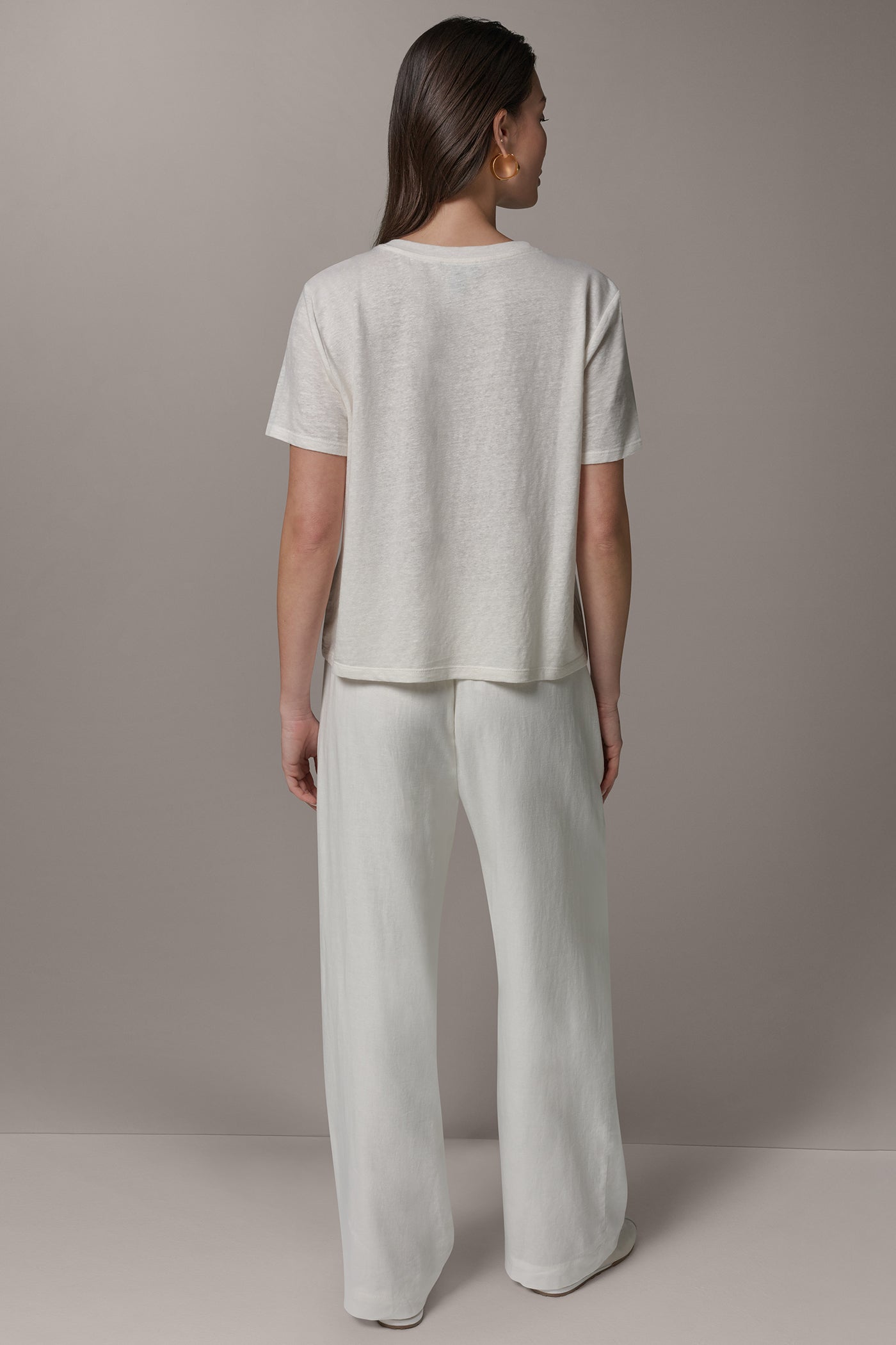 SHORT SLEEVE TEE VIEW 7 | Donna Karan Weekend Tops