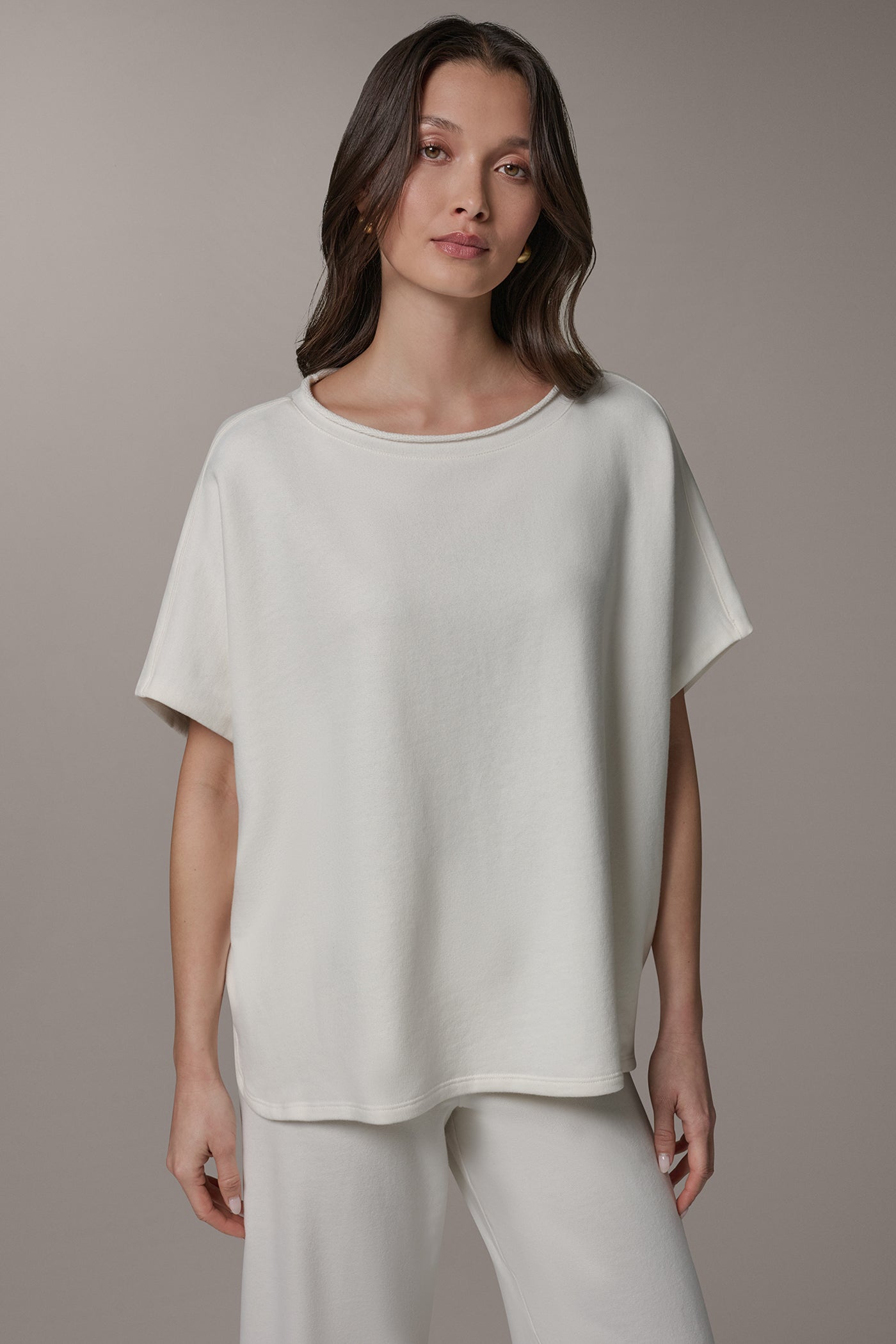 SHORT SLEEVE BOAT NECK PULLOVER | View 1 | Casual Collection