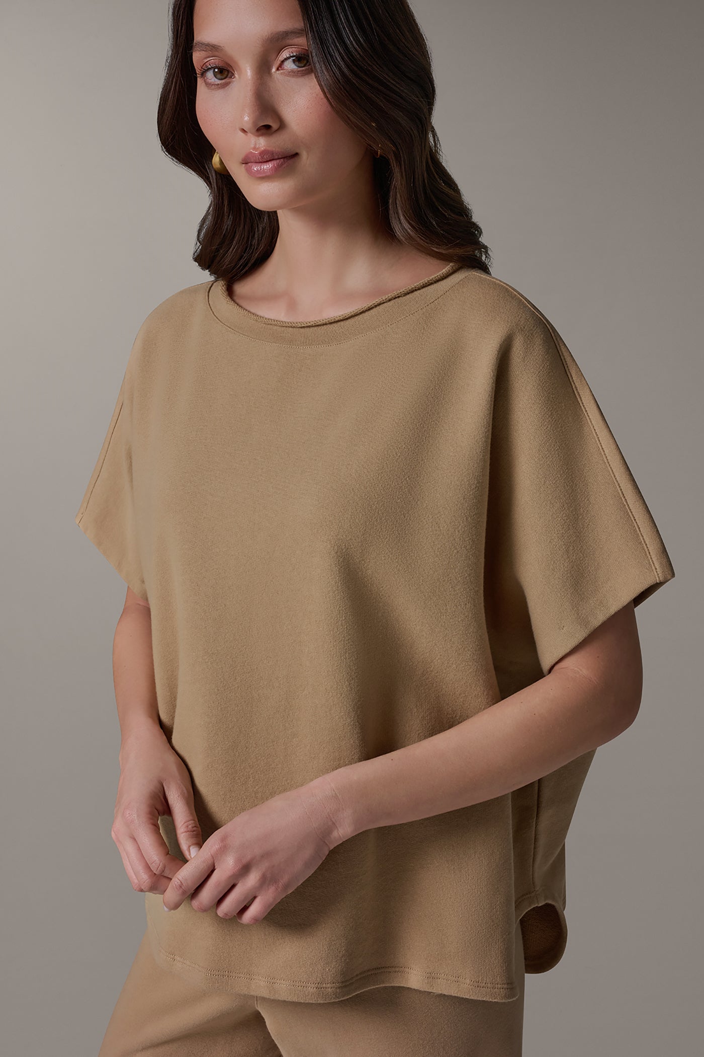 SHORT SLEEVE BOAT NECK PULLOVER VIEW 4 | Donna Karan Weekend