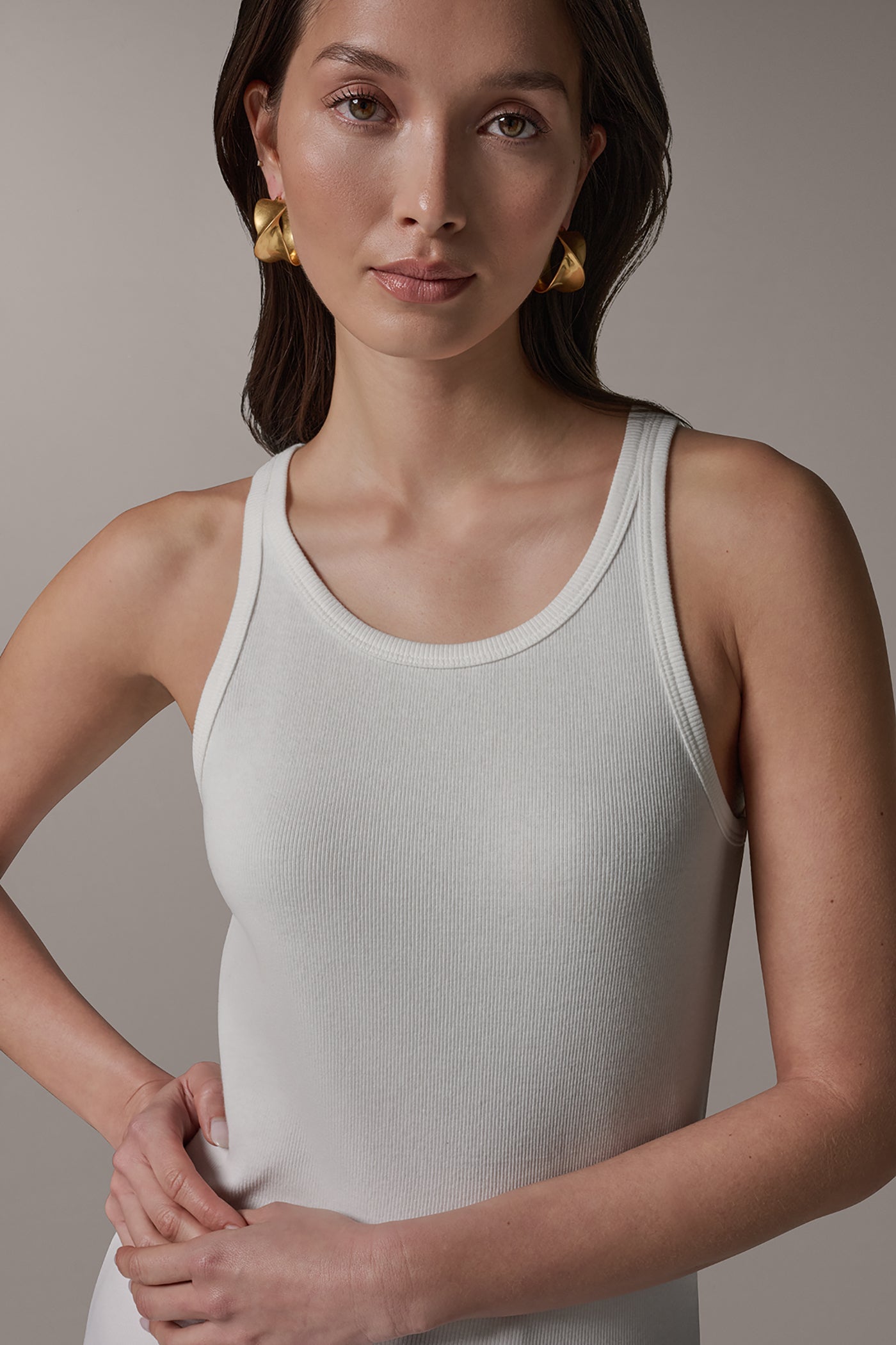 SCOOP NECK HALTER TANK VIEW 4 | Casual Collection