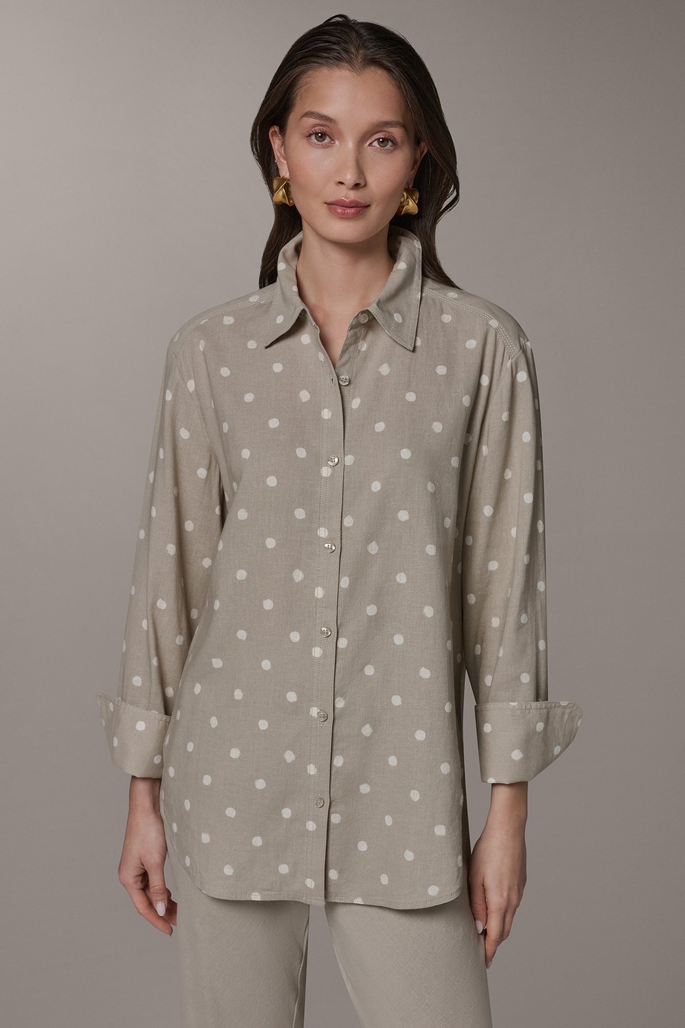 LONG SLEEVE STRIPE SHIRT | View 1 | Tops & Sweaters