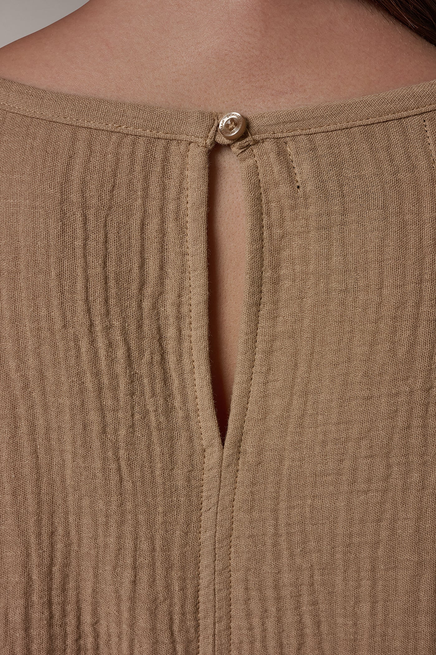 3/4 SLEEVE TWIST CUFF BLOUSE VIEW 7 | Donna Karan Weekend Tops