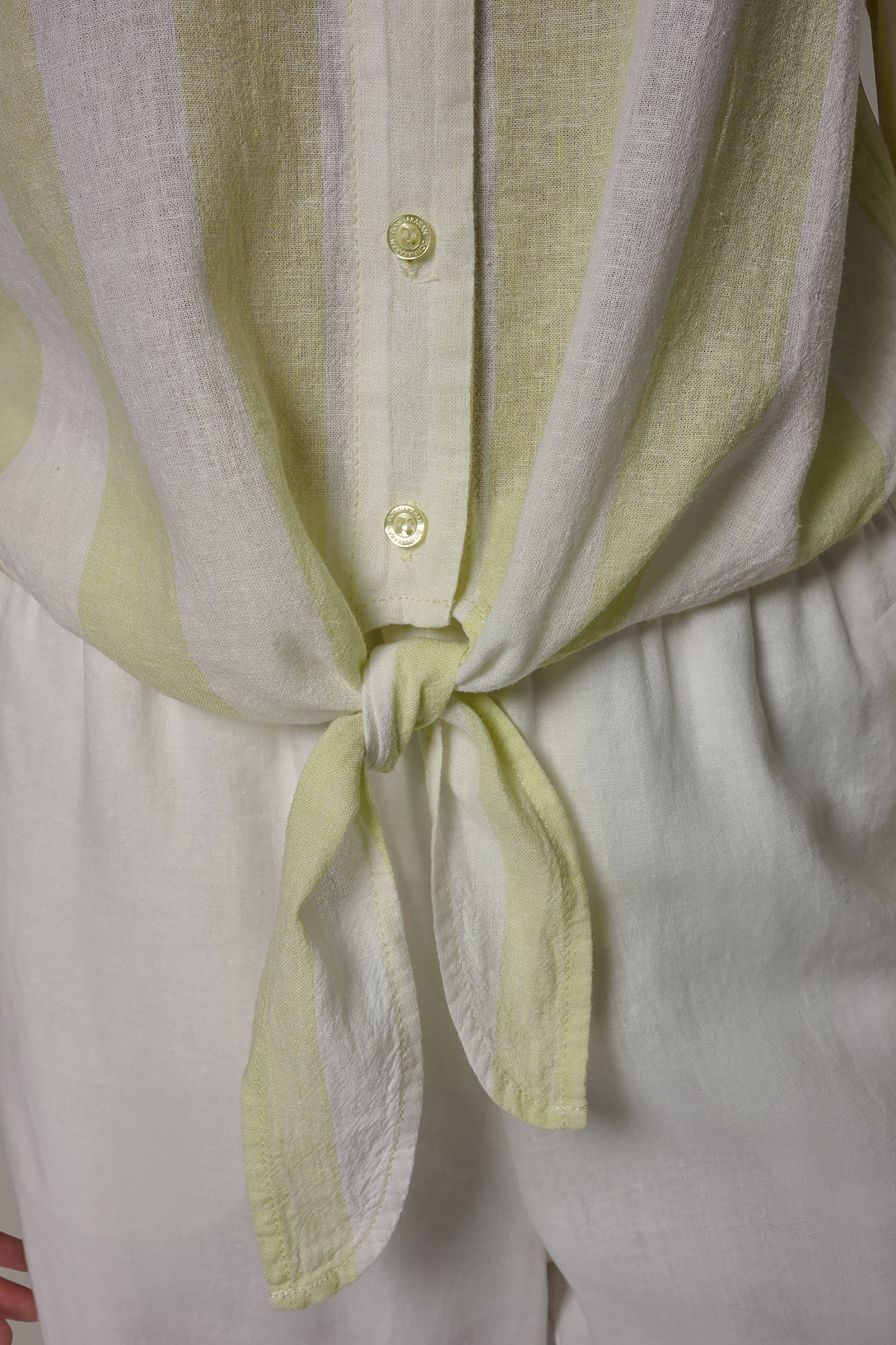 LONG SLEEVE TIE-FRONT BLOUSE VIEW 6 | Donna Karan Weekend