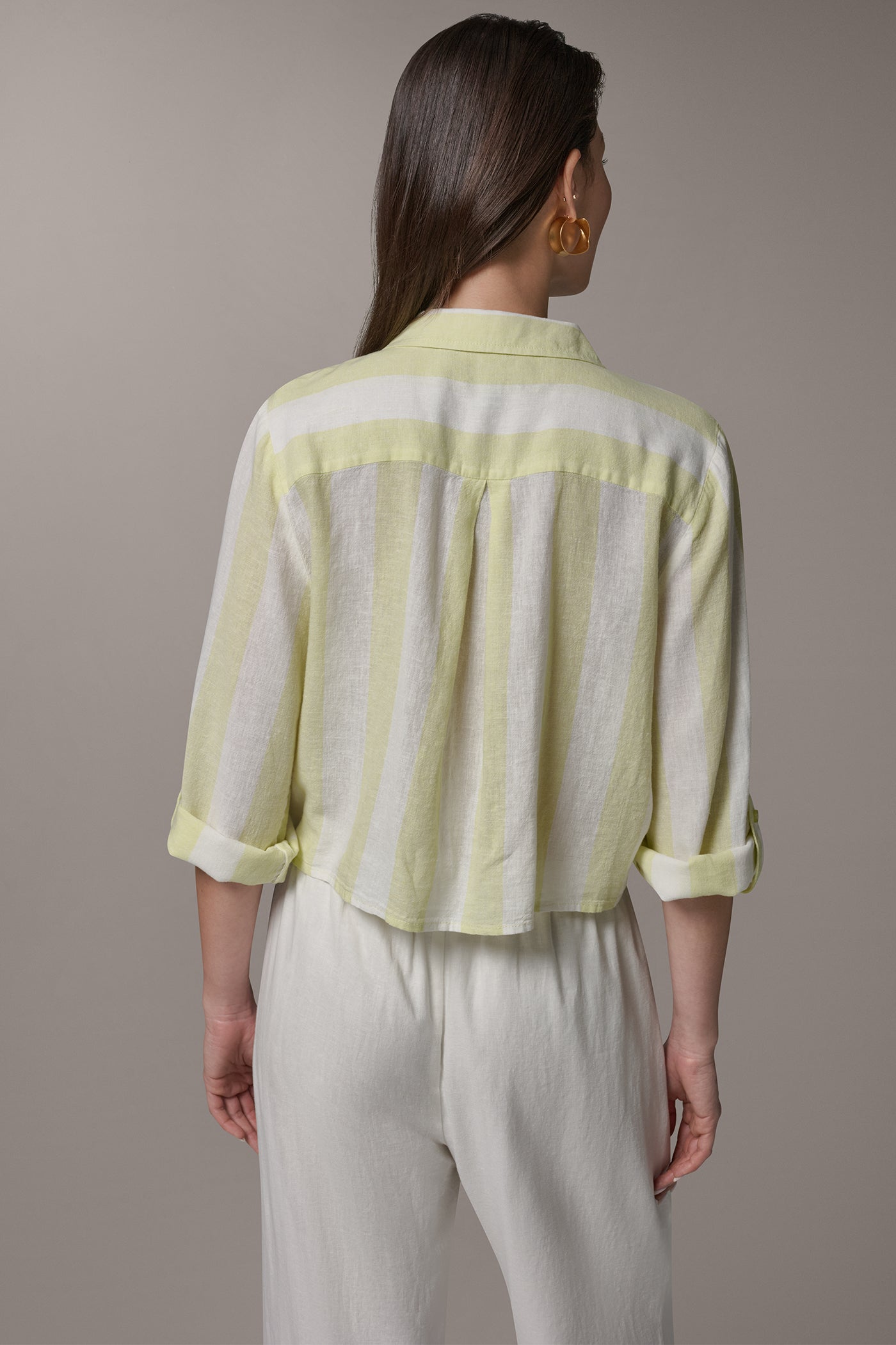 LONG SLEEVE TIE-FRONT BLOUSE | View 2 | Casual Collection