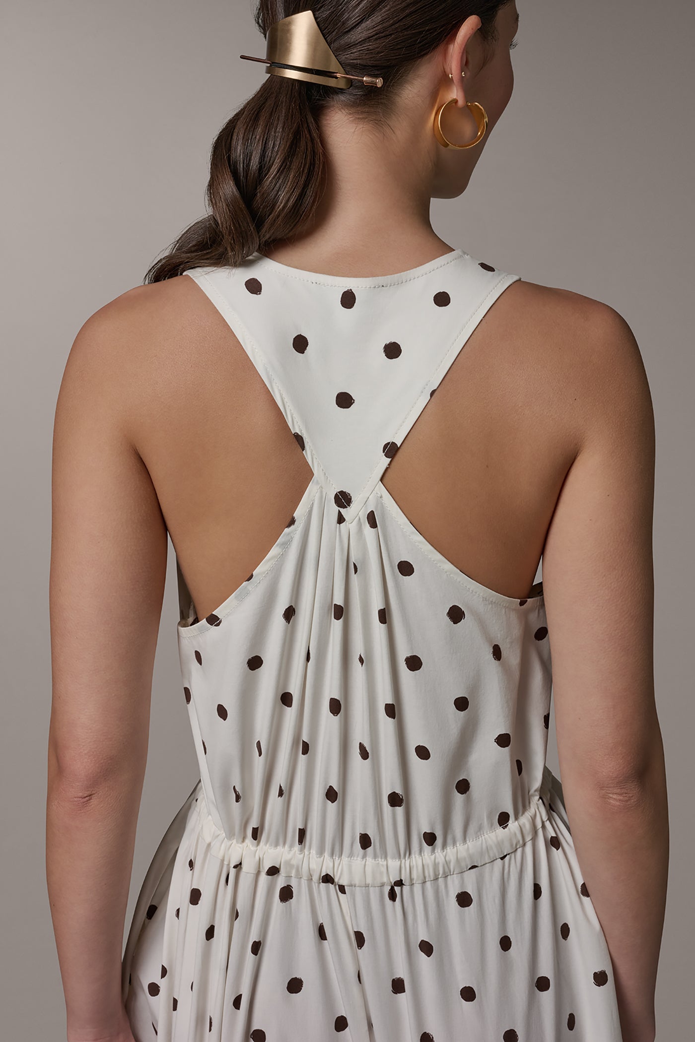 SLEEVELESS MIDI HALTER DRESS VIEW 6 | Dresses & Jumpsuits