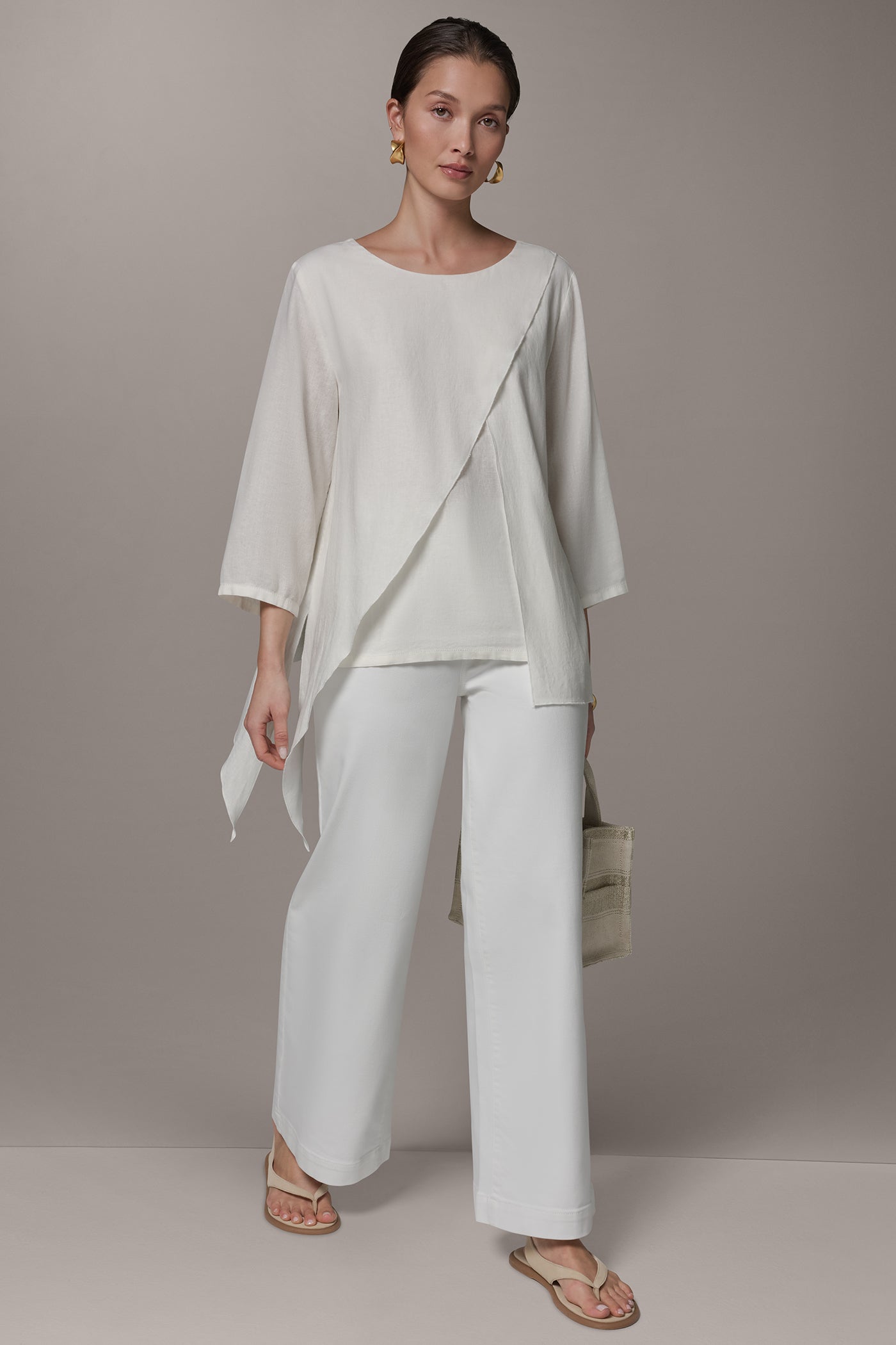 3/4 SLEEVE OVERLAY BLOUSE VIEW 7