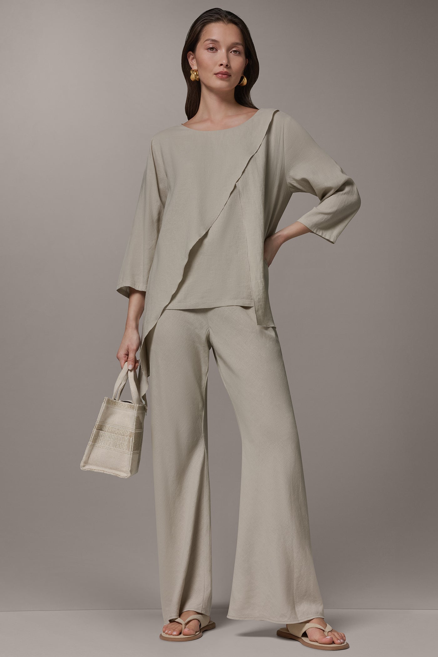 3/4 SLEEVE OVERLAY BLOUSE VIEW 7