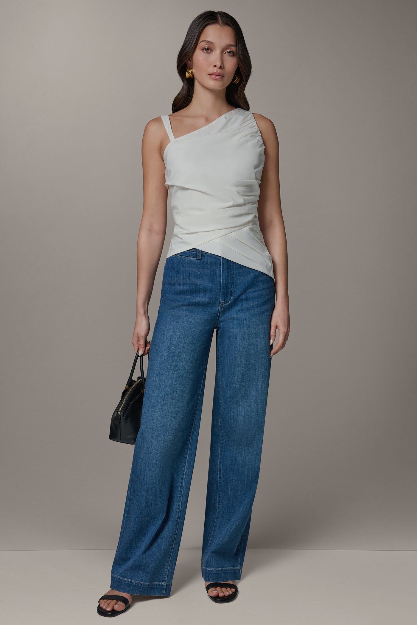 SLEEVELESS ASYMMETRIC BLOUSE VIEW 5 | Summer Collection