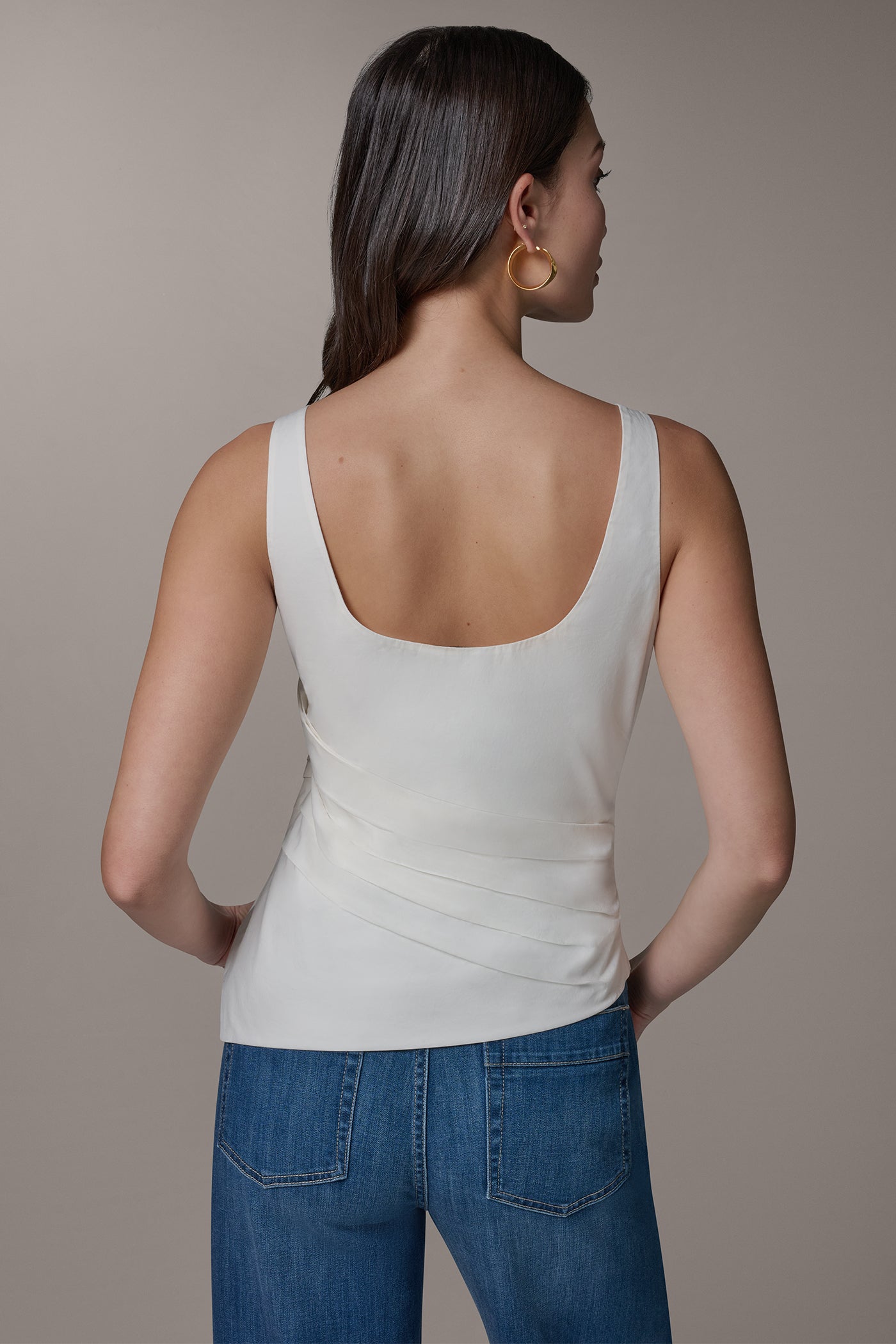 SLEEVELESS ASYMMETRIC BLOUSE VIEW 3 | Summer Collection