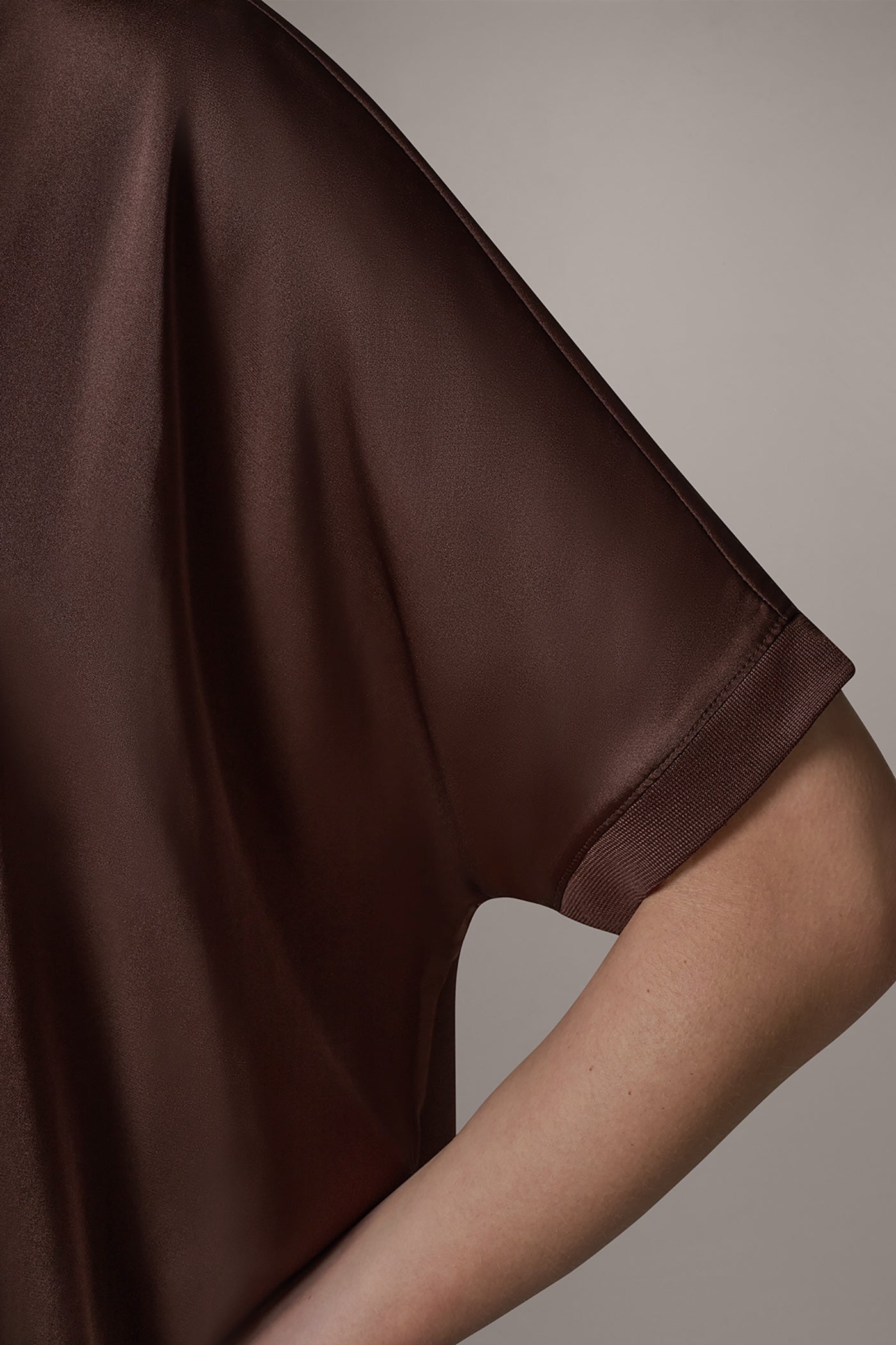 SHORT SLEEVE BOXY BLOUSE VIEW 5 | NEW DONNA KARAN WEEKEND