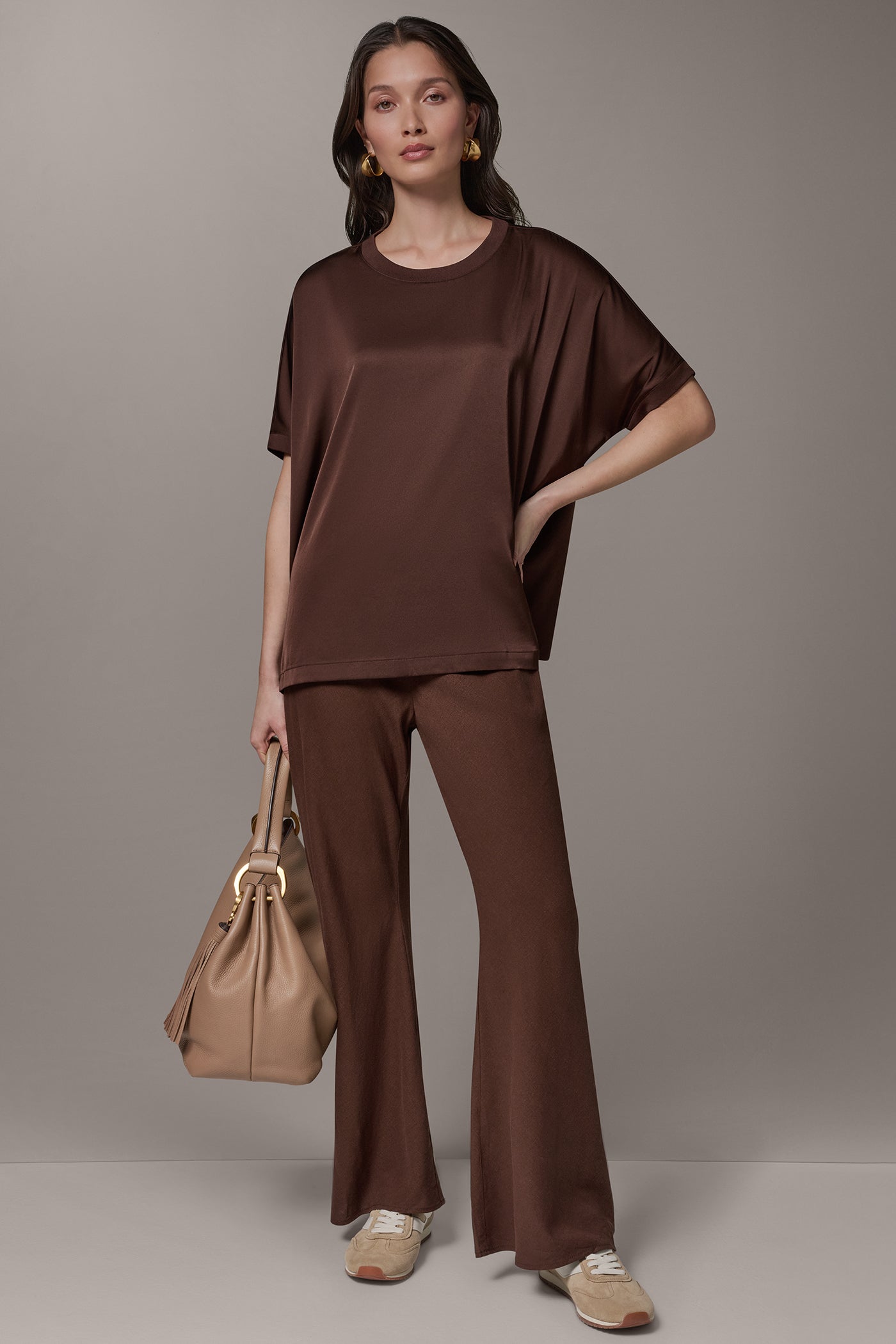 SHORT SLEEVE BOXY BLOUSE VIEW 7 | NEW DONNA KARAN WEEKEND