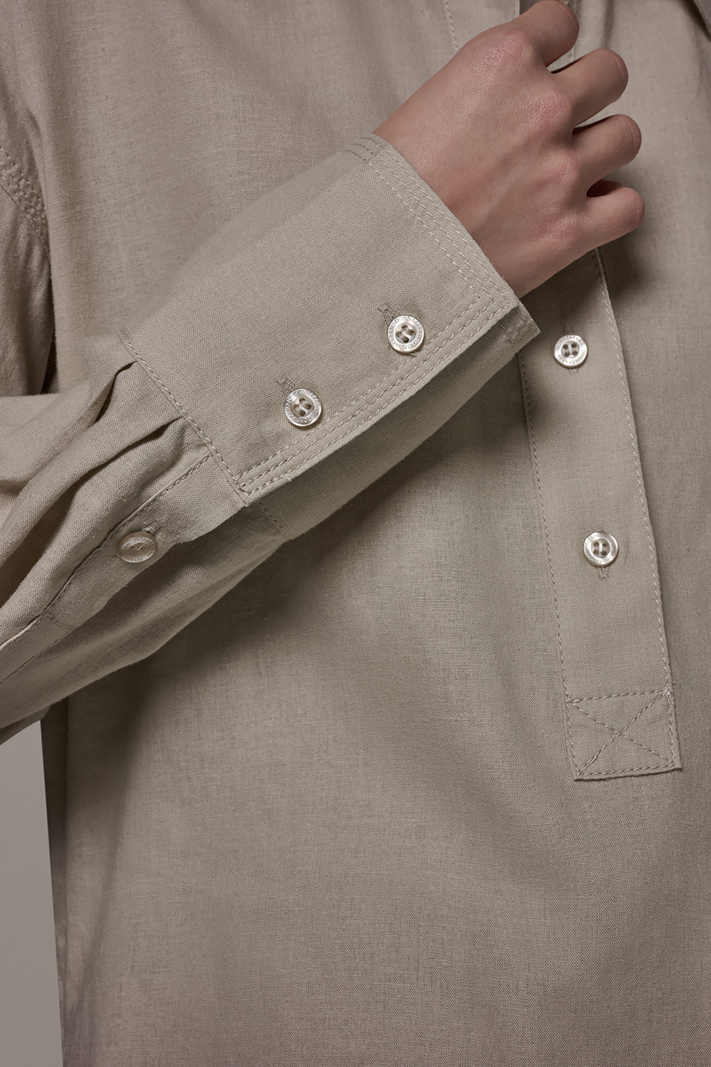 LONG SLEEVE HALF BUTTON BLOUSE VIEW 6 | New Arrivals