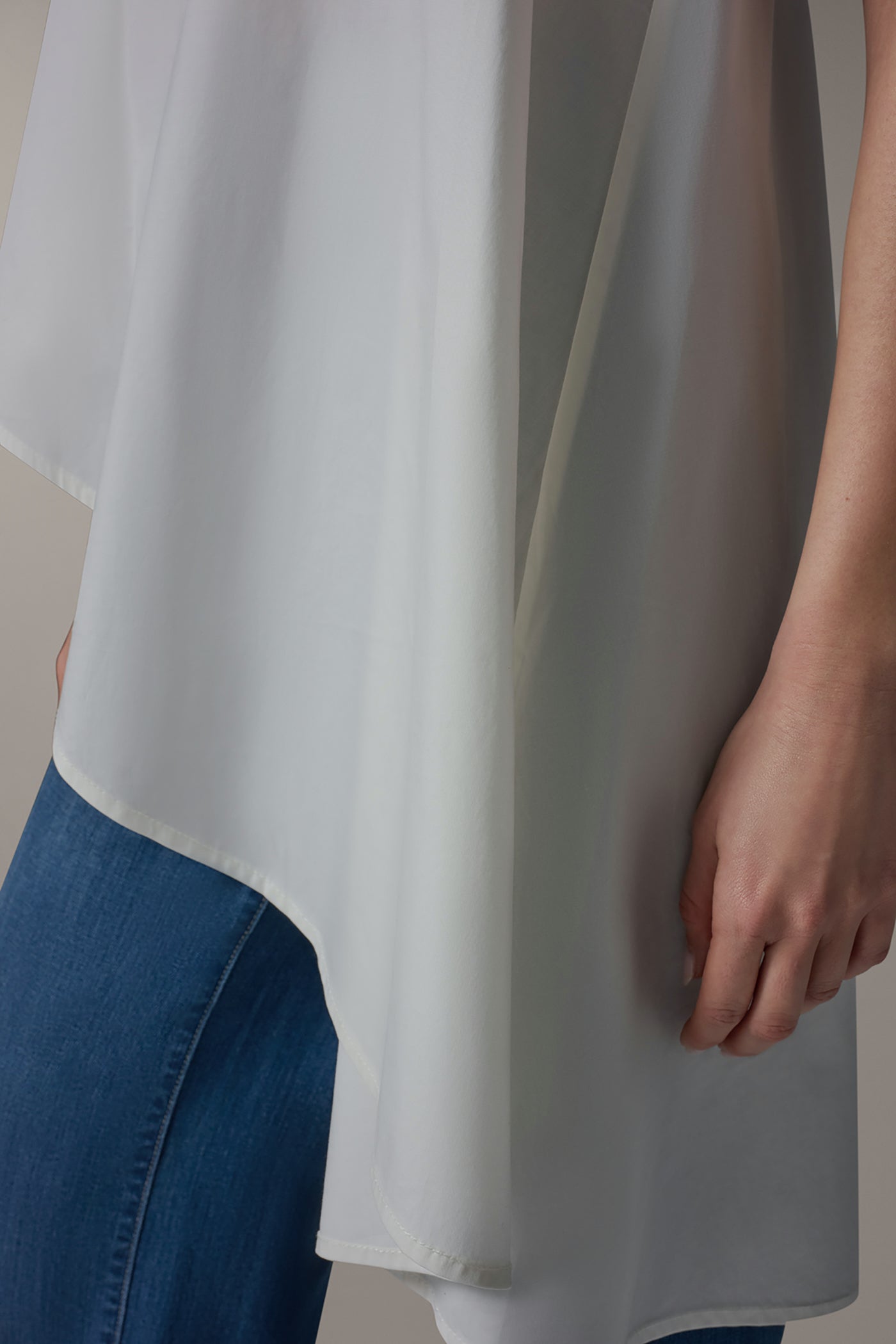 ASYMMETRICAL HEM TIE STRAP BLOUSE VIEW 5 | Clothing