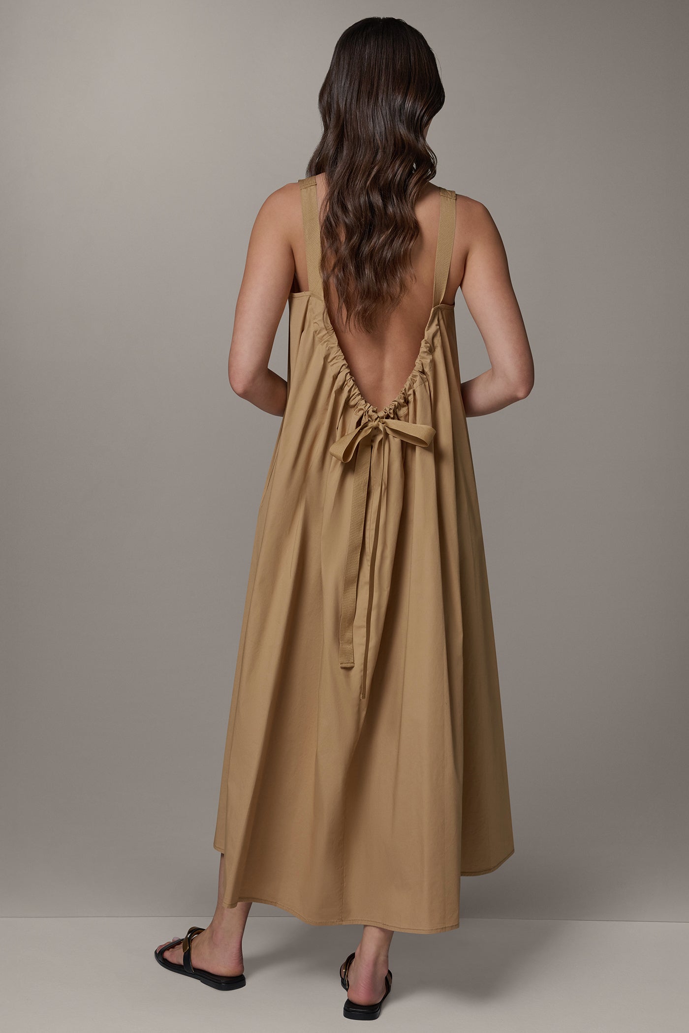trapeze dress maxi Green High Neck Floral Embellished Gown line silhouette Donna Karan Weekend Women's Sleeveless